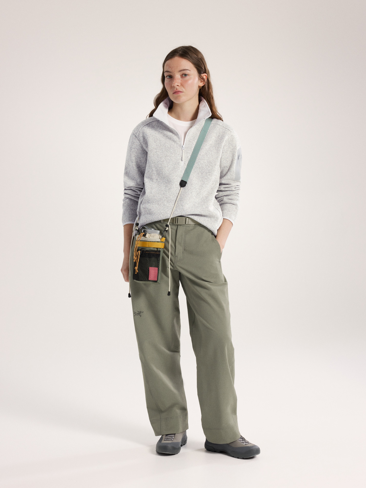 Covert Zip Neck Women's Atmos Heather Full Body