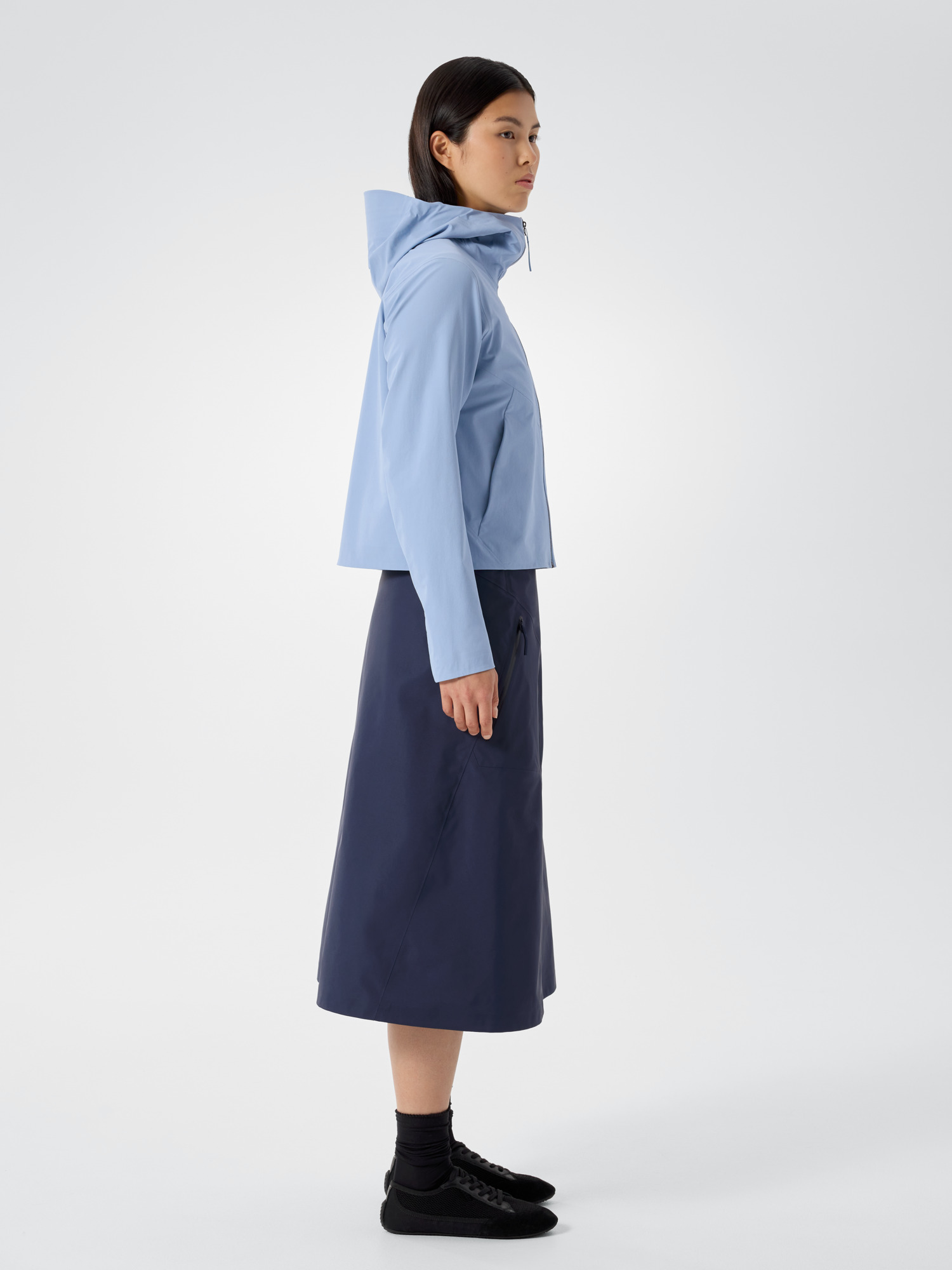 Focal Hoody Women's Waterfront Side View