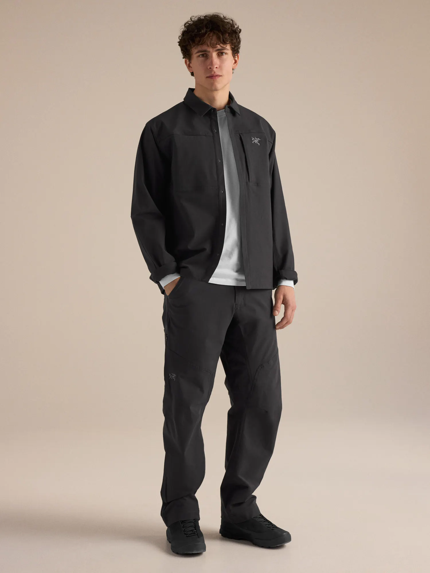 ARC'TERYX Crosin Cotton Overshirt M ブラック Cronin Cotton Overshirt Men's | Arc'teryx United States