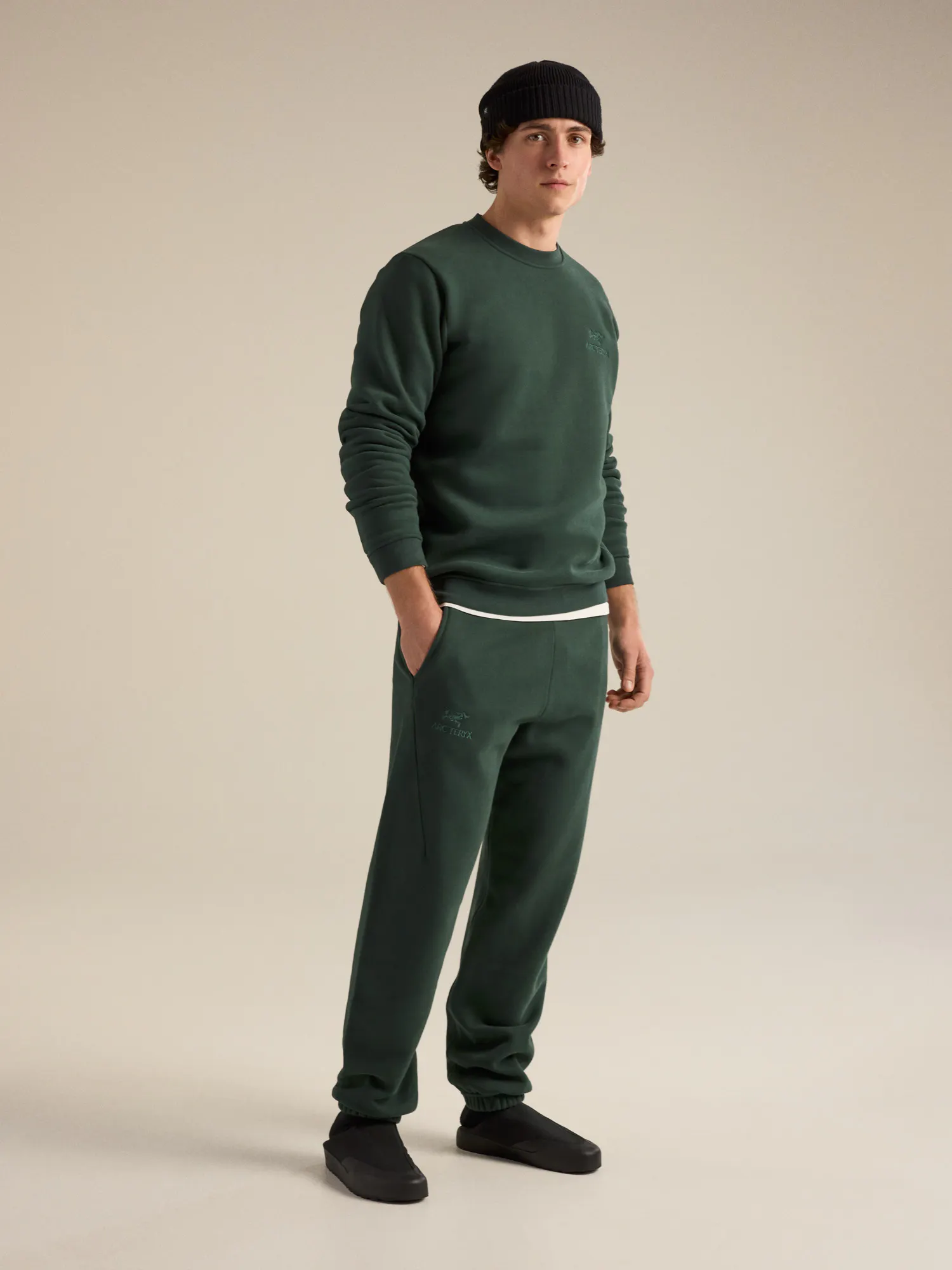 Emblem Fleece Crew Neck Pullover Men's | Arc'teryx United States