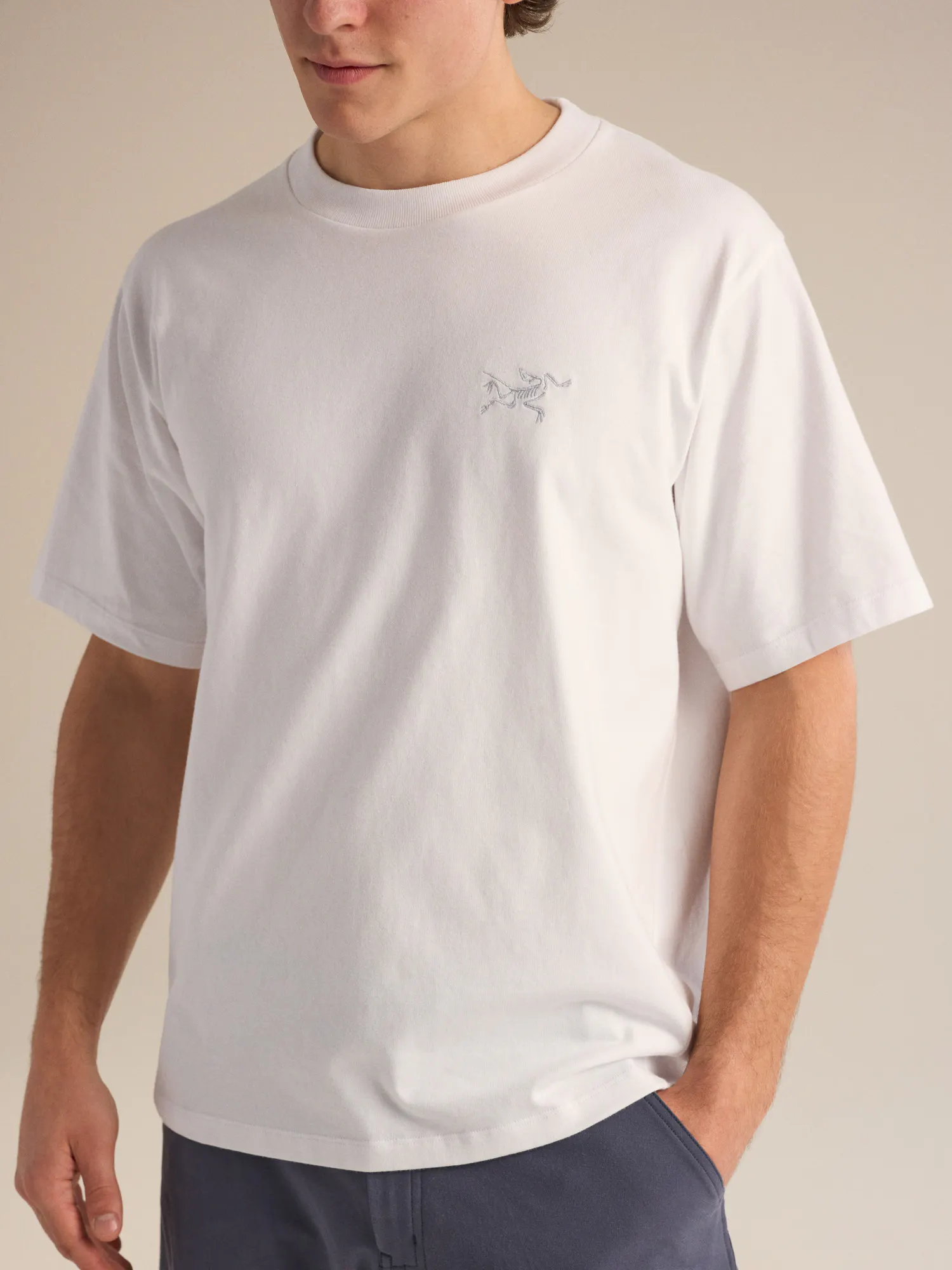 Kragg Cotton Emblem Crew Neck Shirt SS Men's | Arc'teryx United States