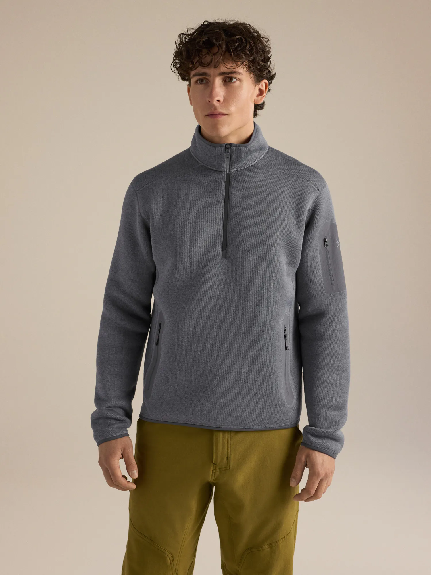 Jersey Covert de media cremallera Hombre