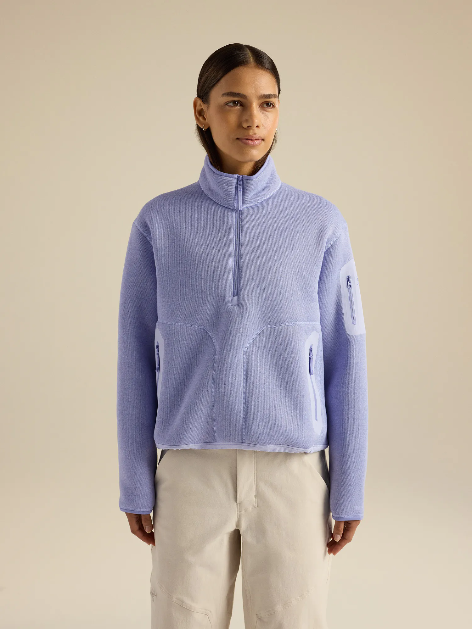 Haut à demi-zip Covert Femme