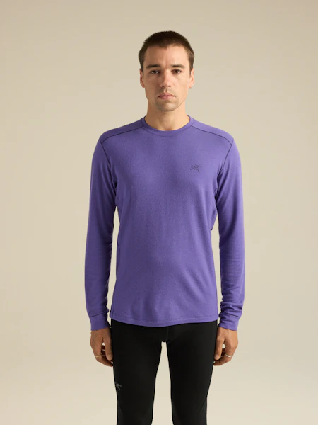 Camiseta Satoro LS de cuello redondo de lana merina Hombre