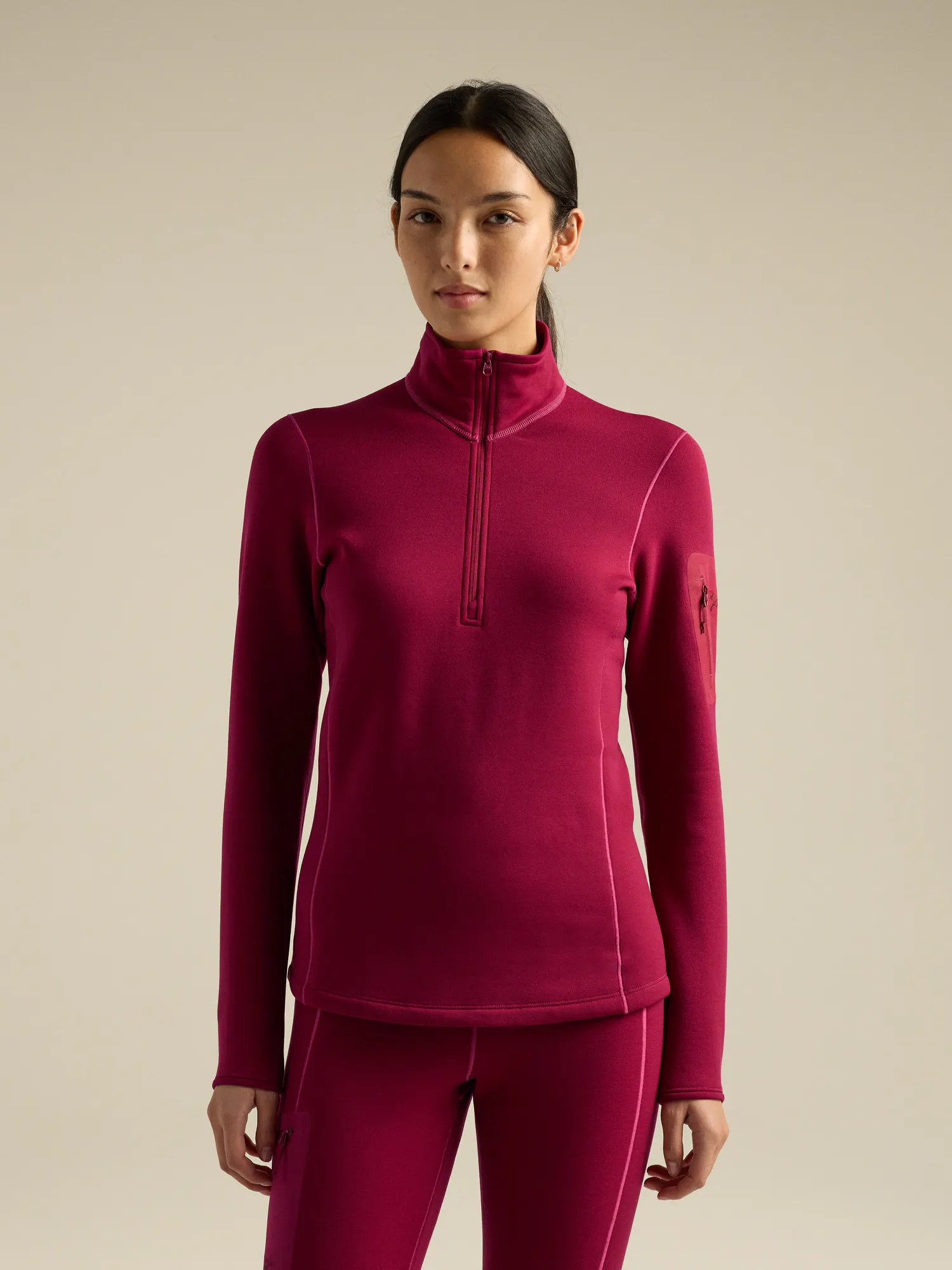 Rho SV Zip Neck Funktionsshirt Damen