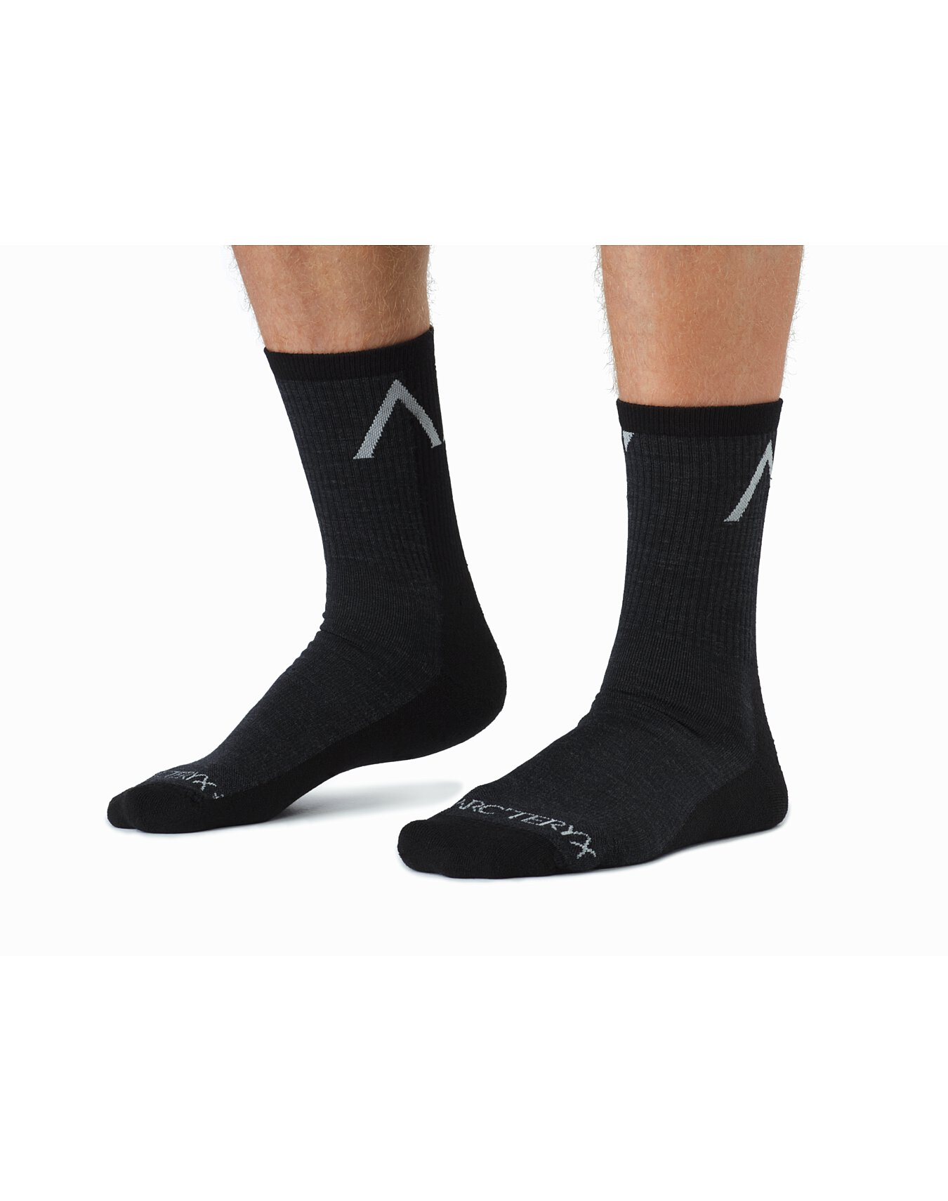 Merino Wool Lightweight 3/4 Crew Sock Black Arc'teryx