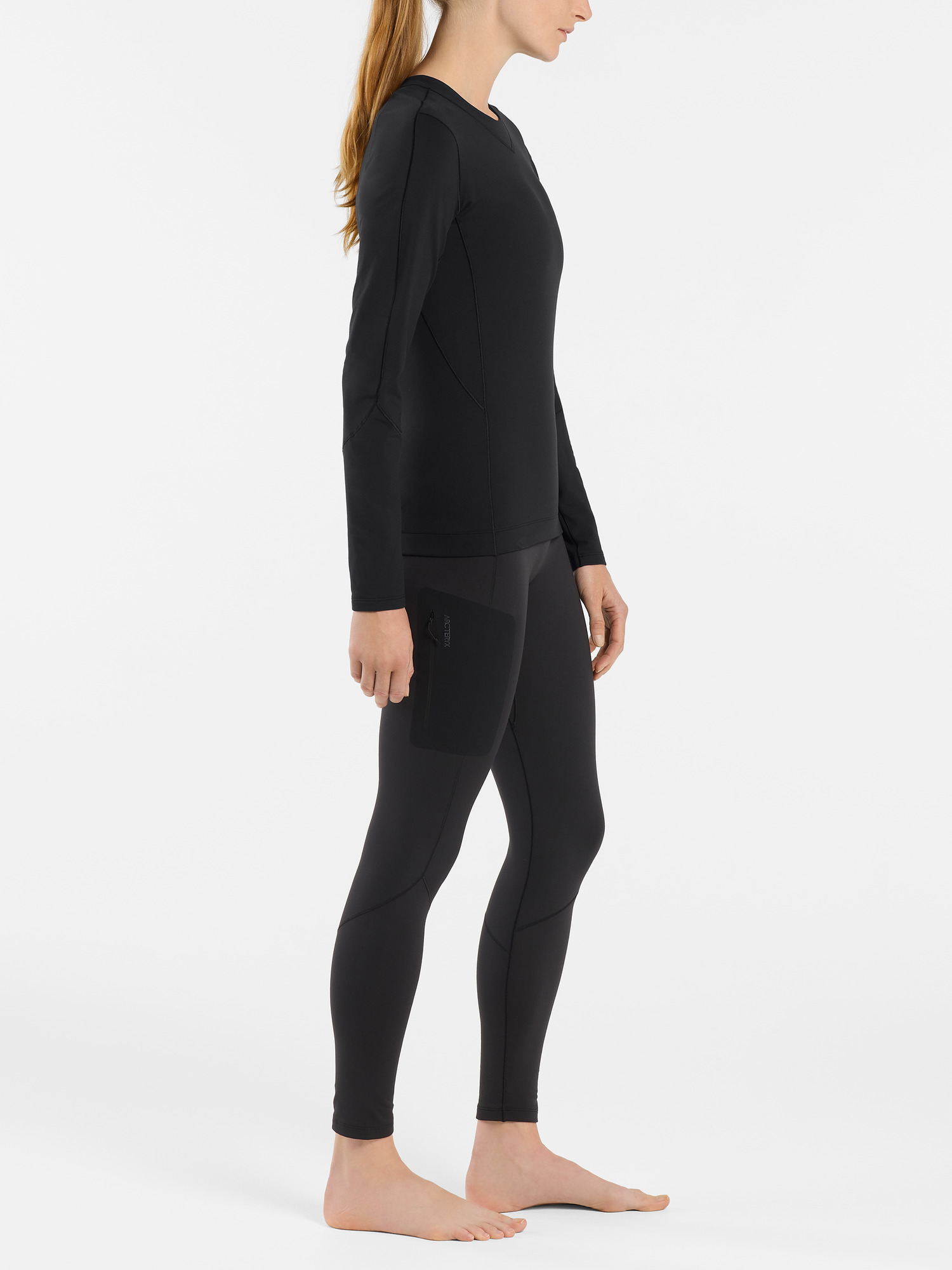 Rho Lightweight Bottom Black Women's Side View Right
