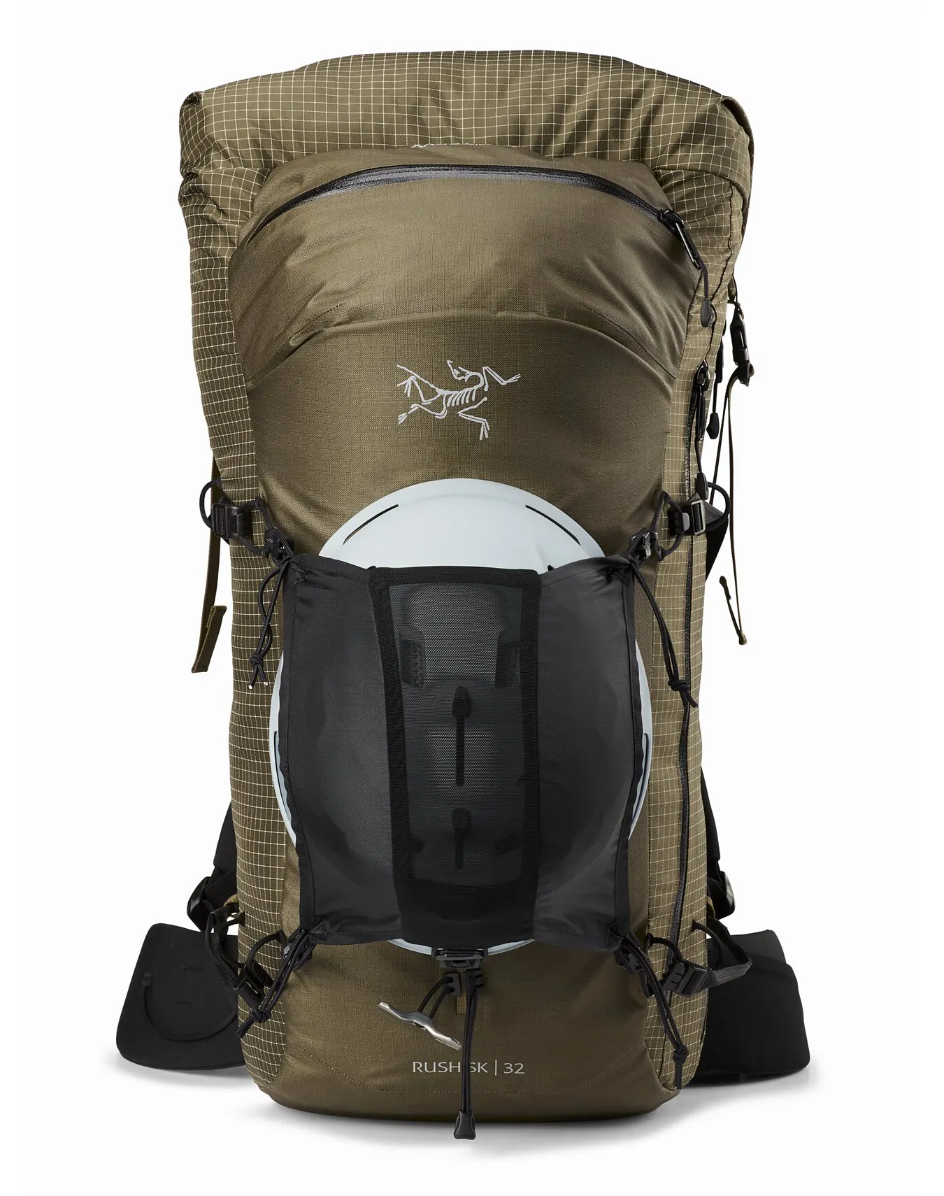 ski backpack helmet carry