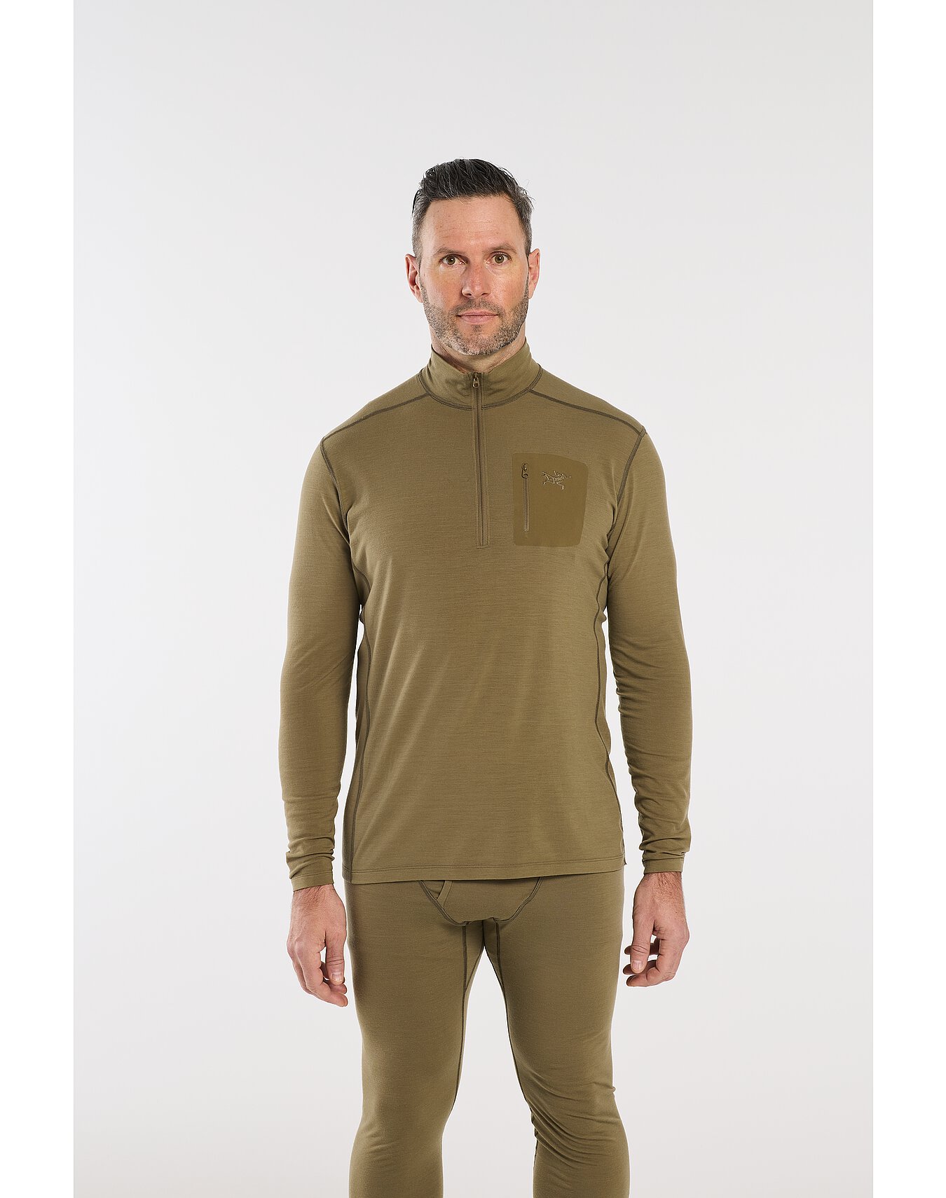 Cold WX Zip Neck AR - Wool Men's