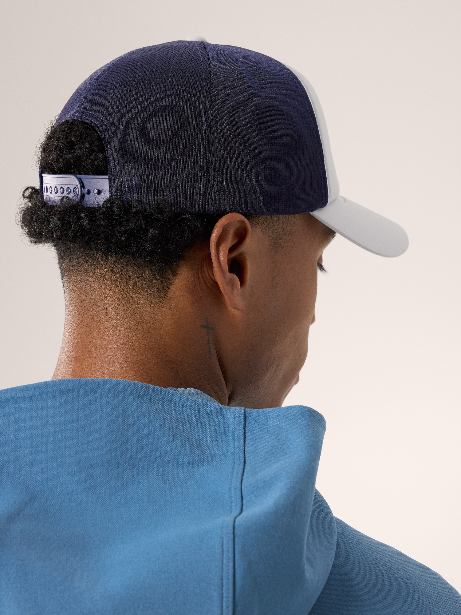 Bird Word Trucker Curved Hat Solitude/Black Sapphire Hover