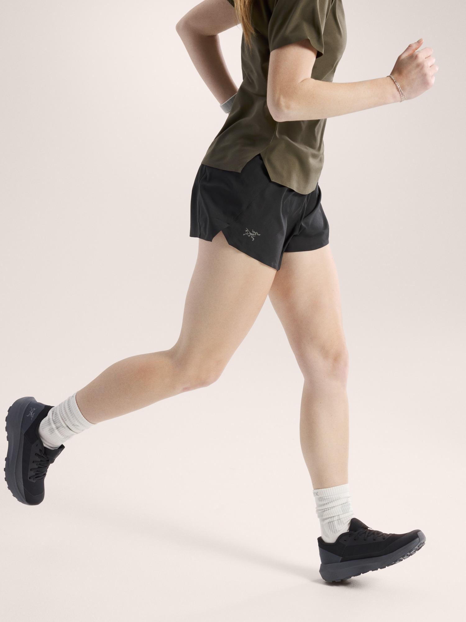 Norvan Short 3" Women's Black X Side View