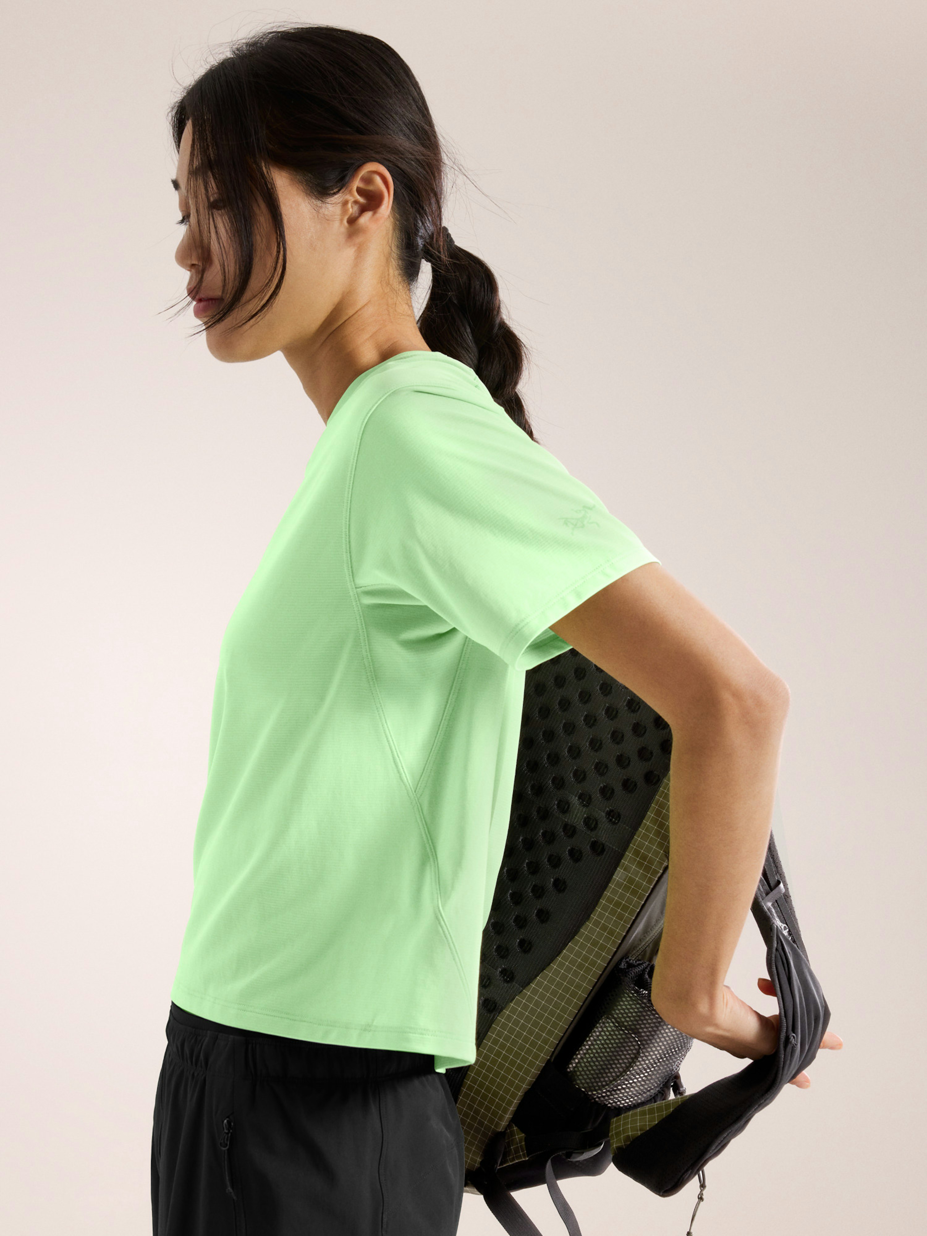 Taema Crop T-Shirt Women's Phosphorescent Heather Hover