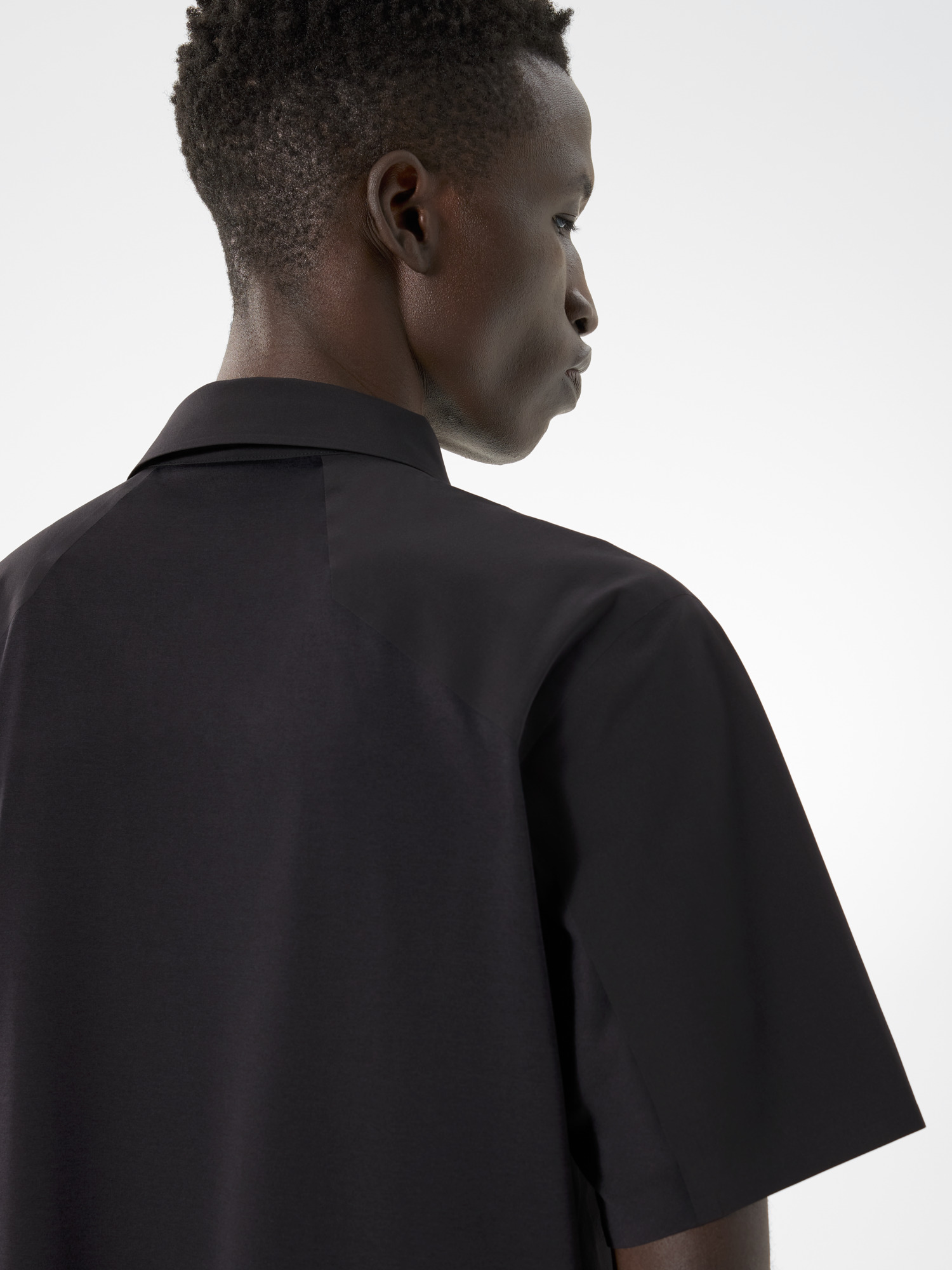 Dromos Tech Polo Shirt SS Black Detail 2