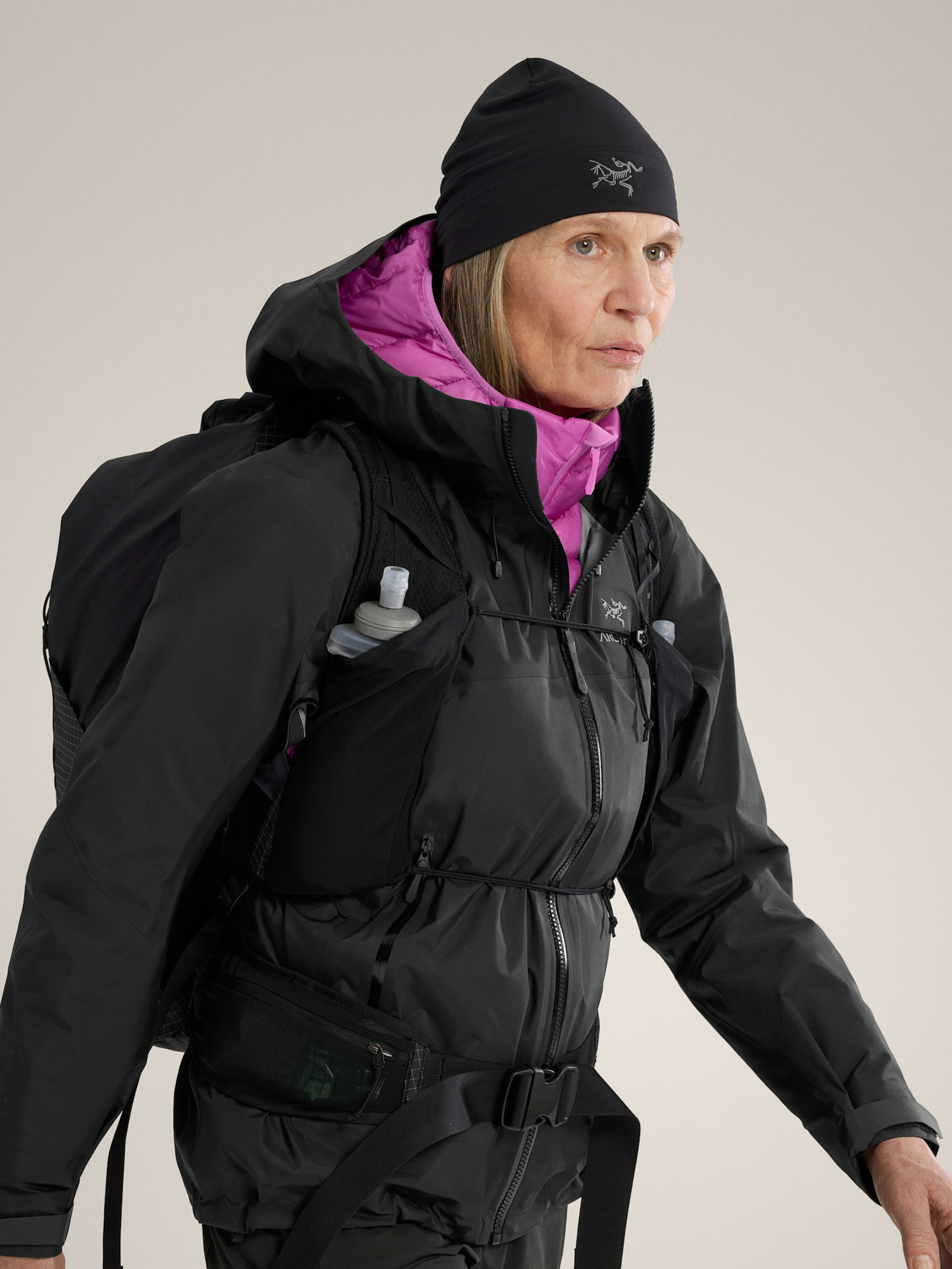 Beta AR Jacket Stormhood Women's Black Detail 3