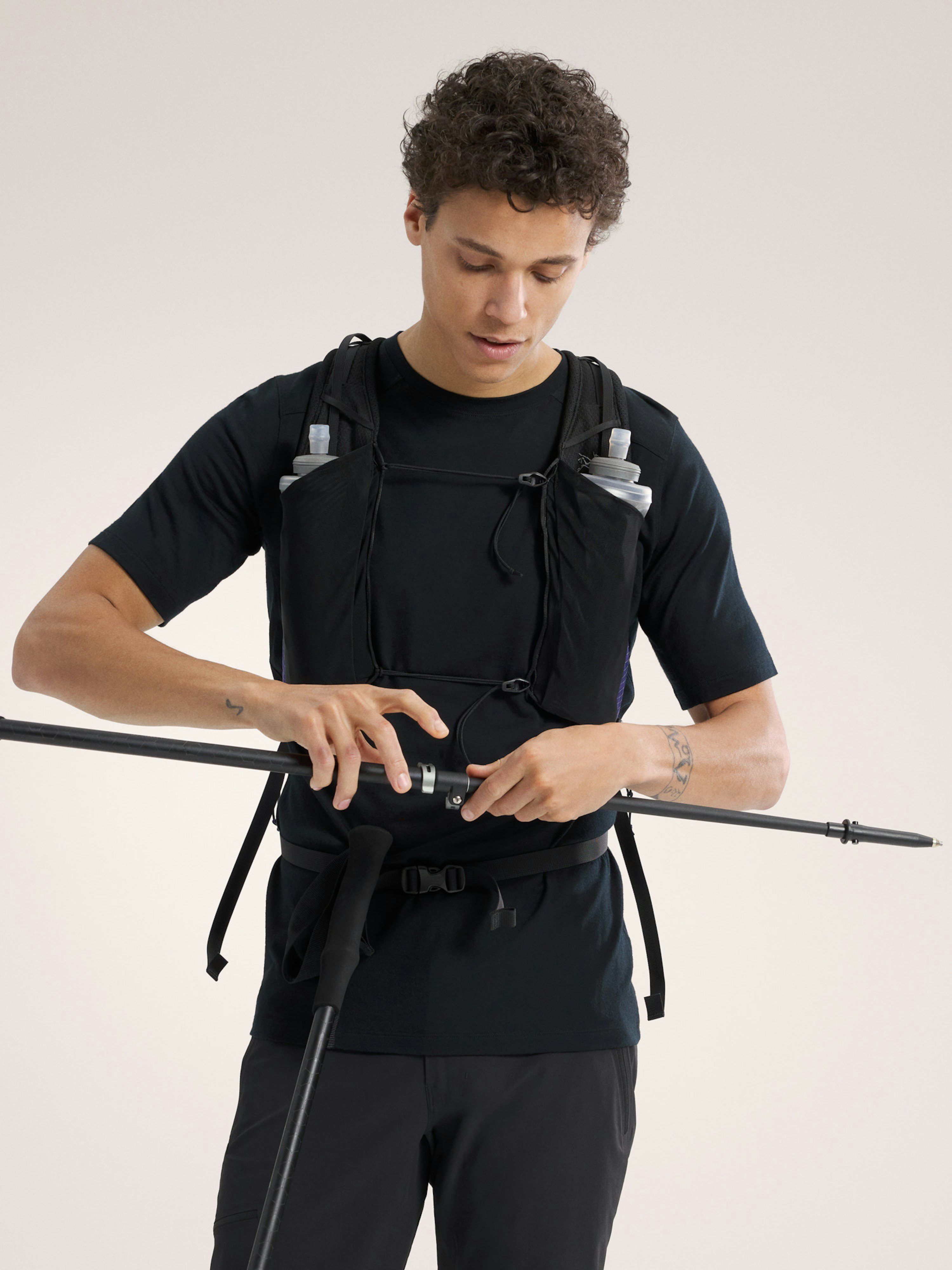 Ionia Merino Wool Shirt SS Black Hover