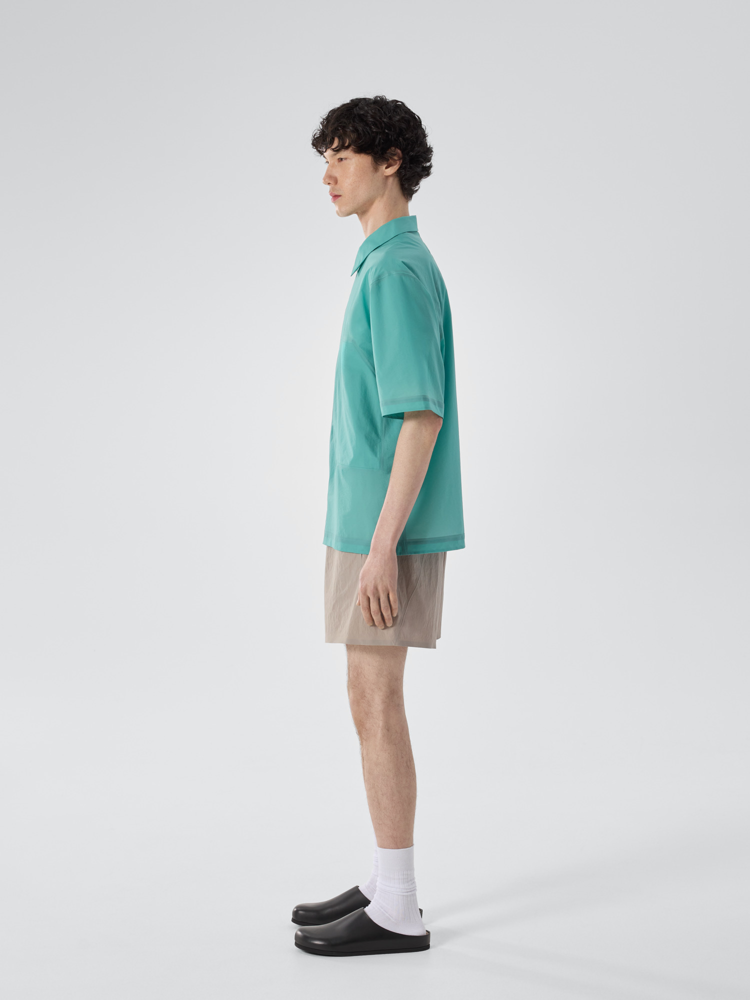 Demlo Shirt SS Verdigris Side View