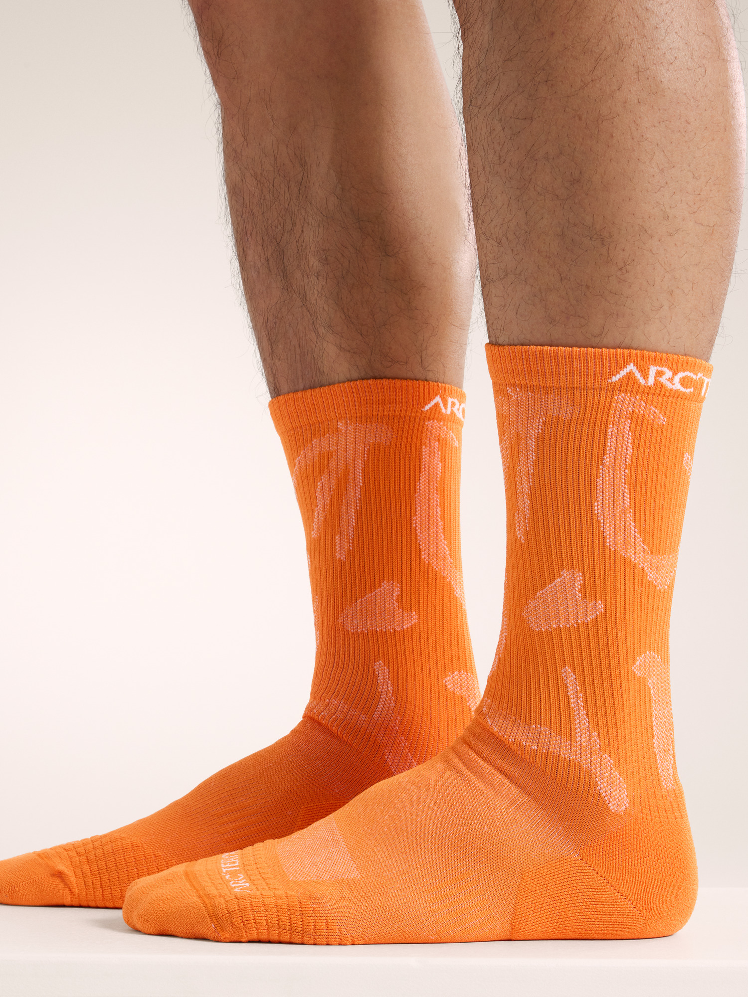 Synthetic Mid Grotto Sock Verve / White Side View
