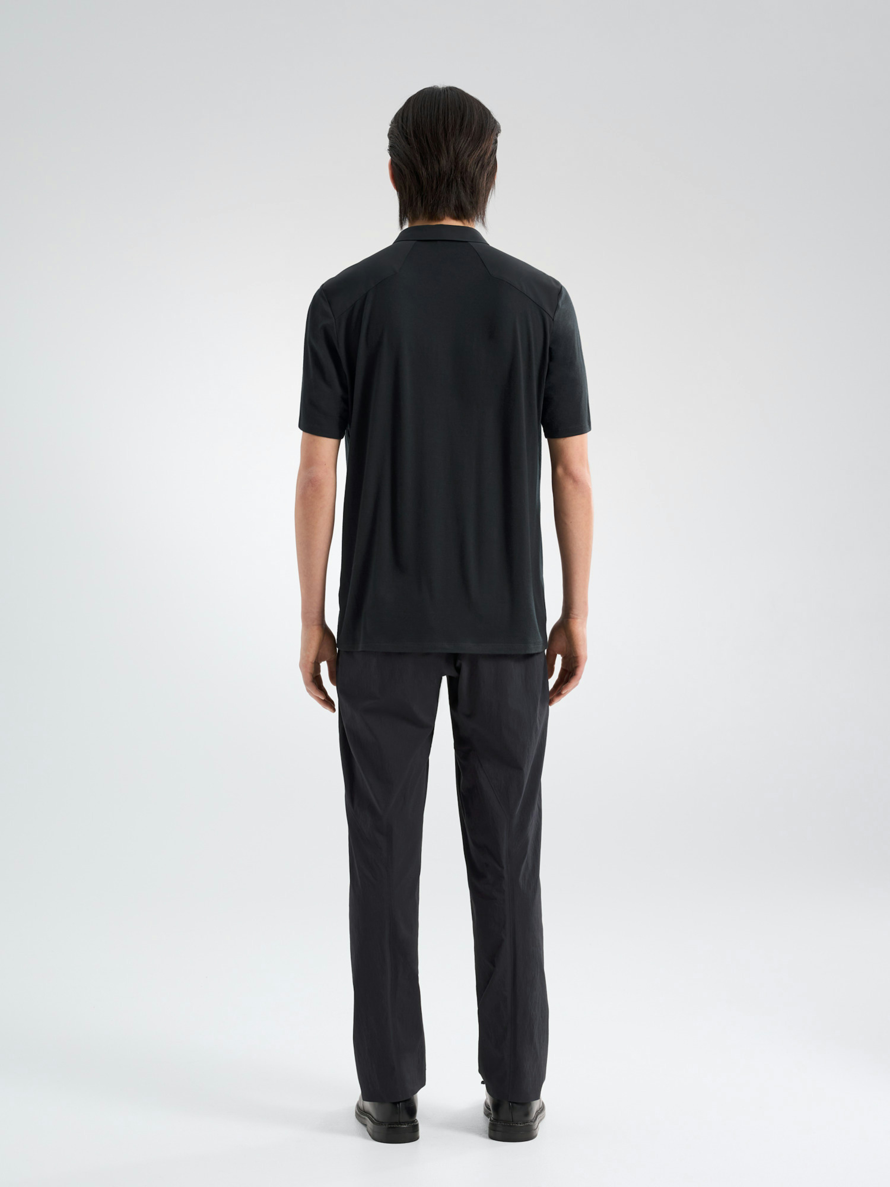 Frame Polo Shirt SS Black Back View