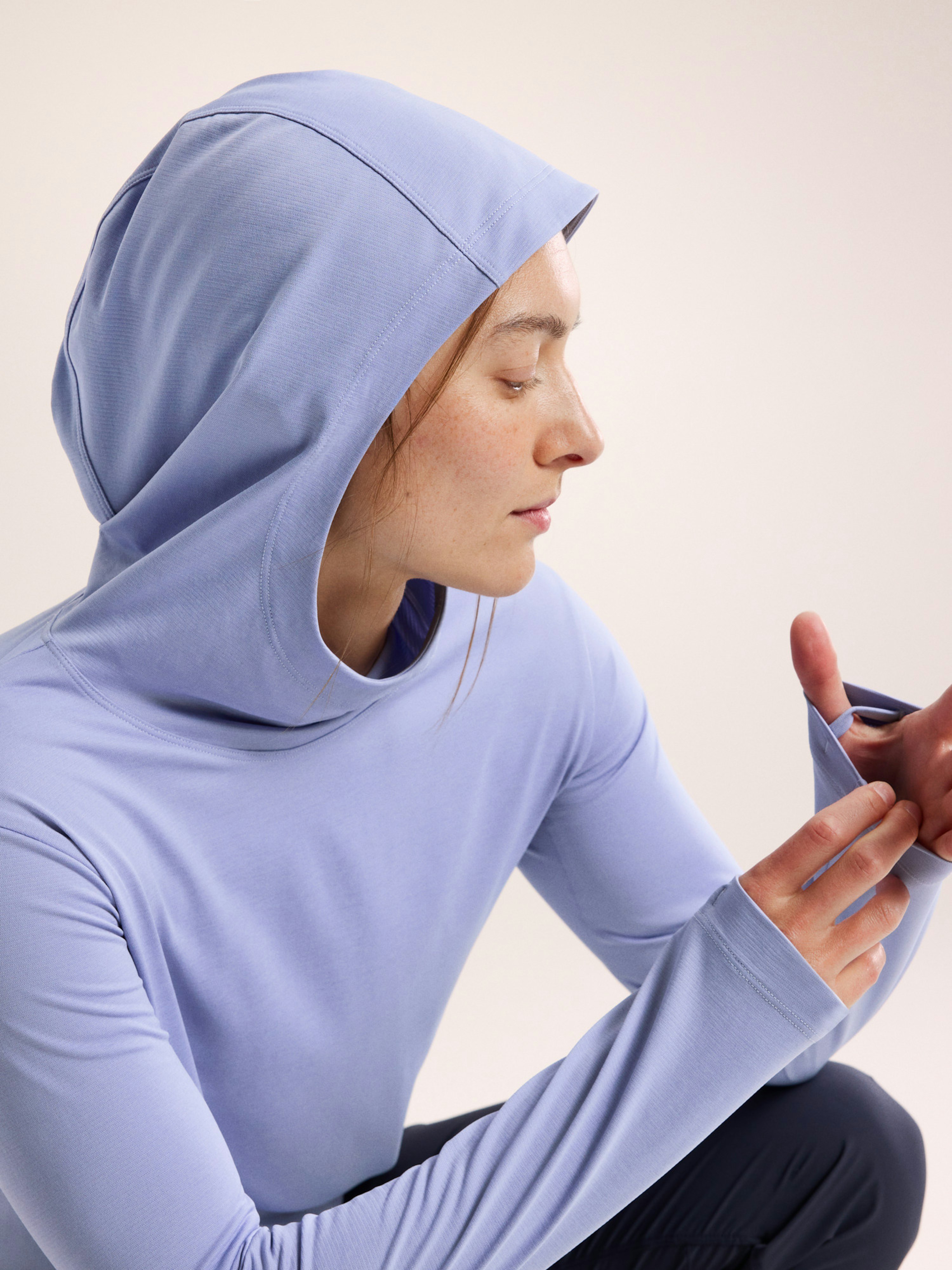 Taema Hoody Women's Moonstone Heather Hood