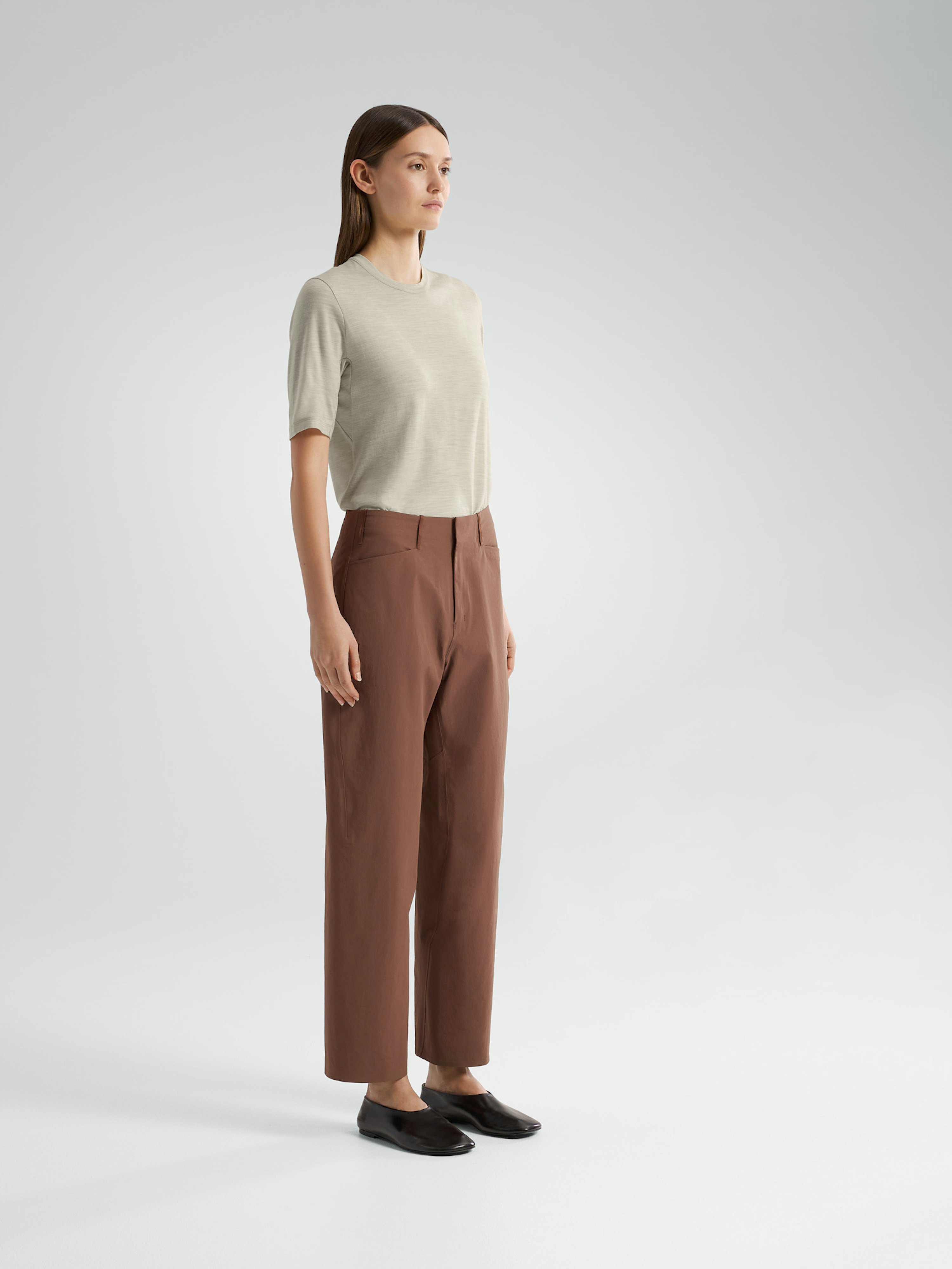 Belfry Pant Women's Ganache 3 4 Front View