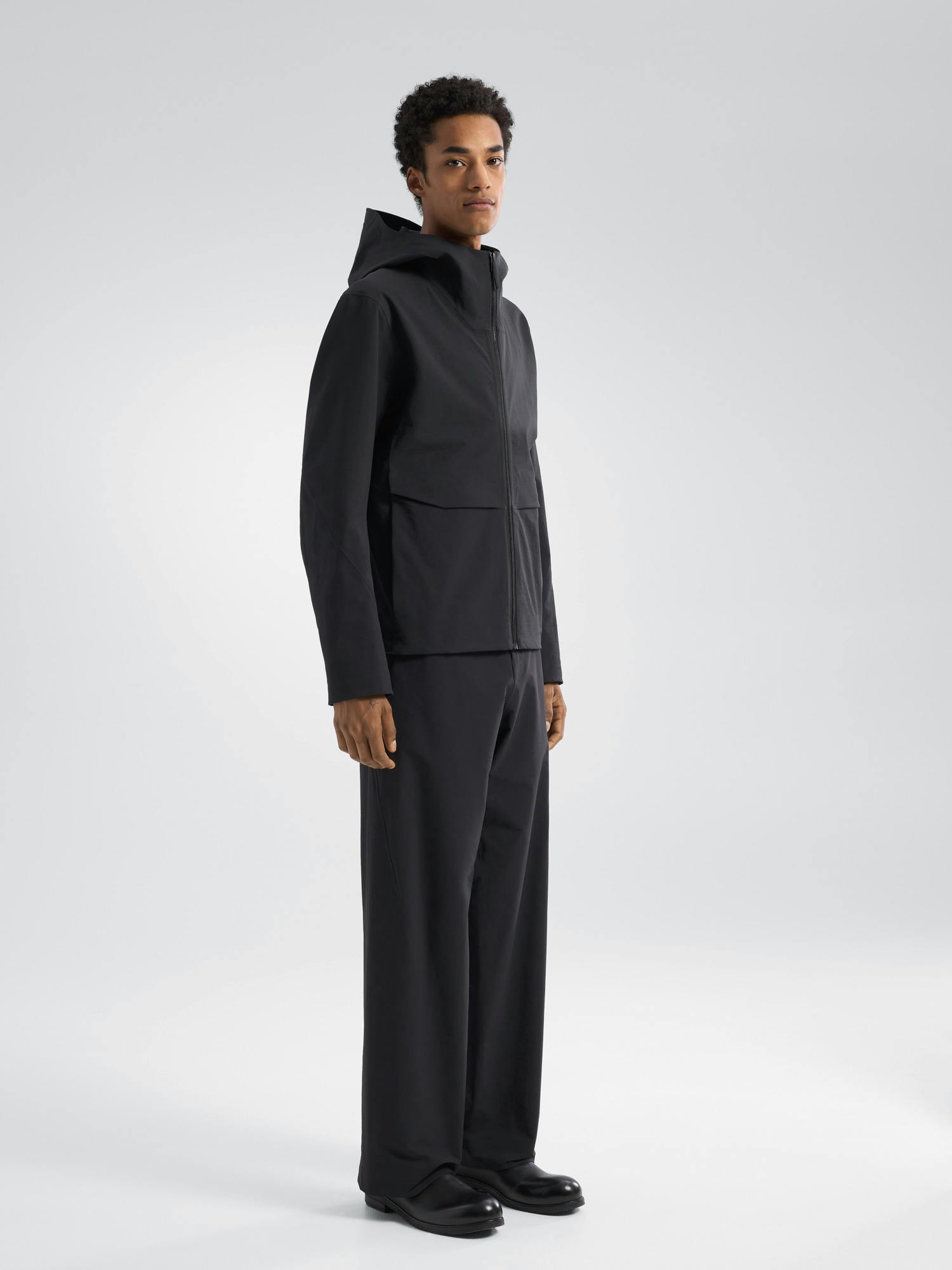 Quartic Jacket Black 3 4 Front View