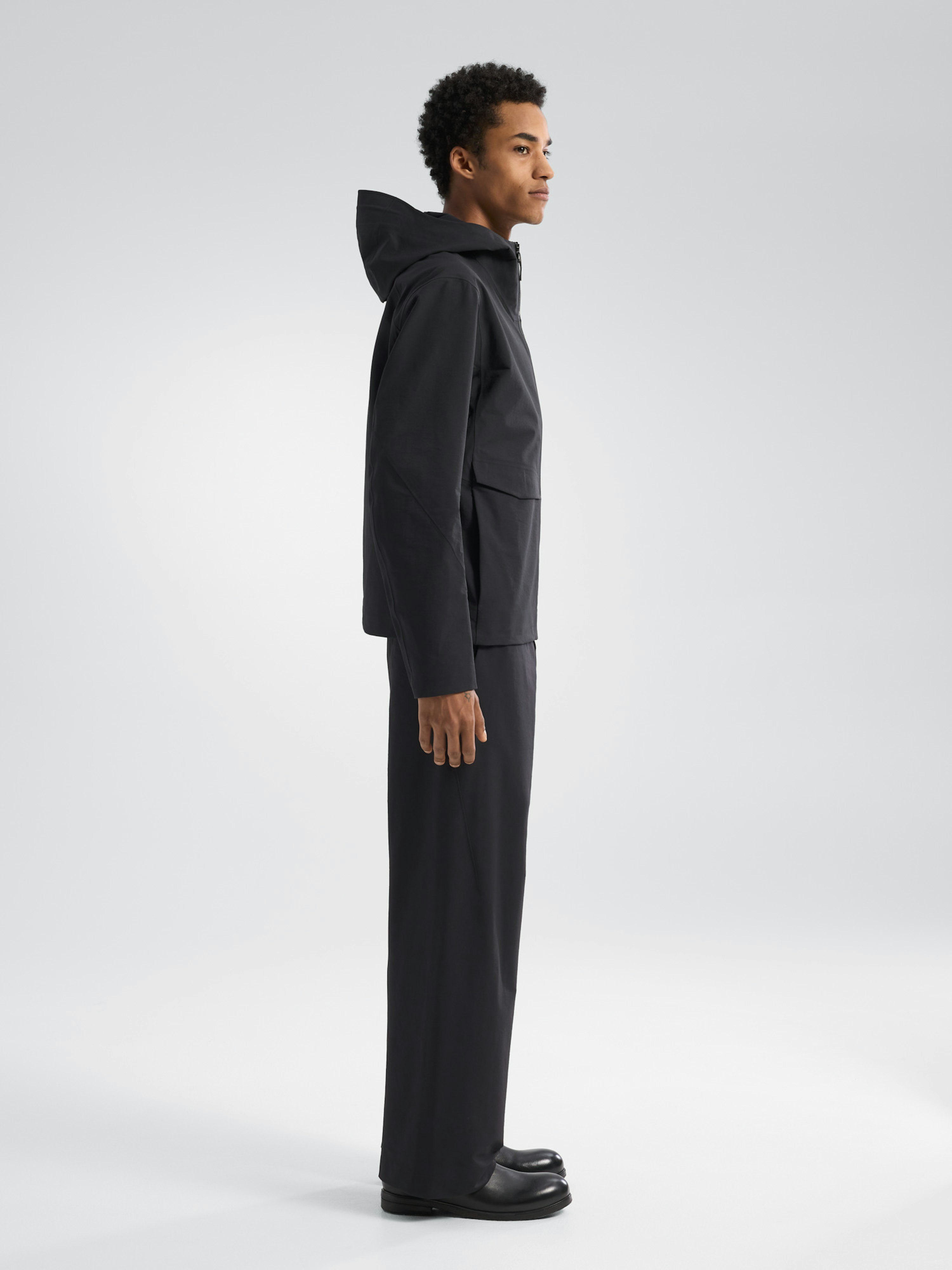 Quartic Jacket Black Side View