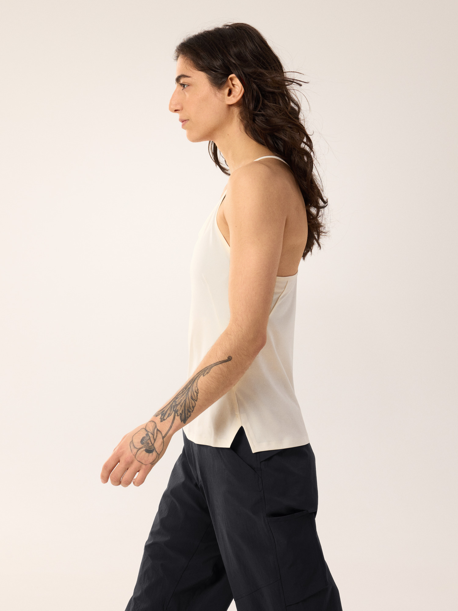 Silene Tank Women's Arctic Silk Heather Side View
