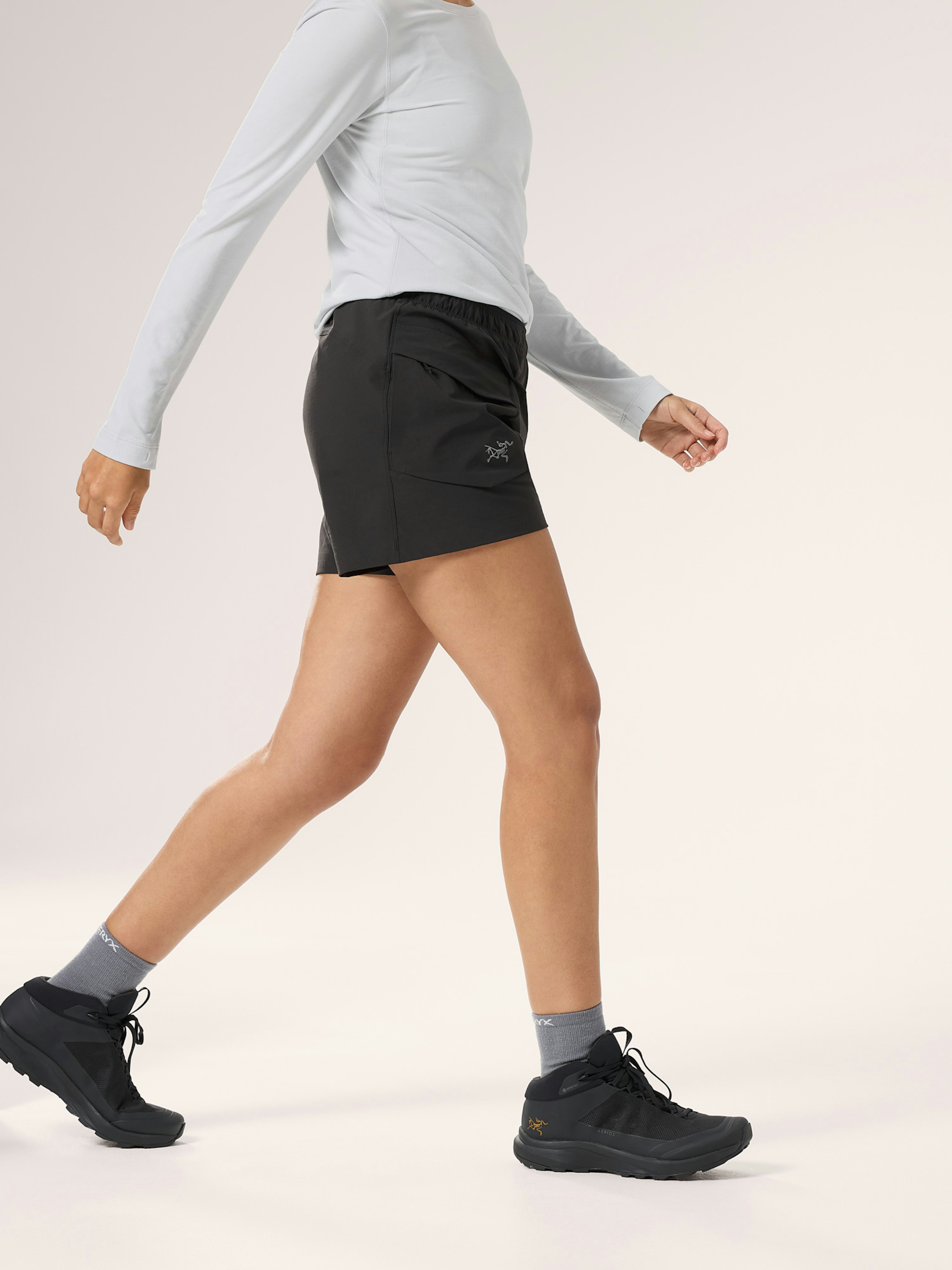 Gamma Utility Short 5" Women's Black Side View