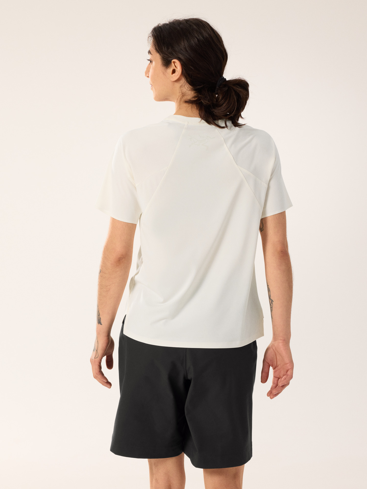 Silene Crew Shirt SS Women's Arctic Silk Heather Back View