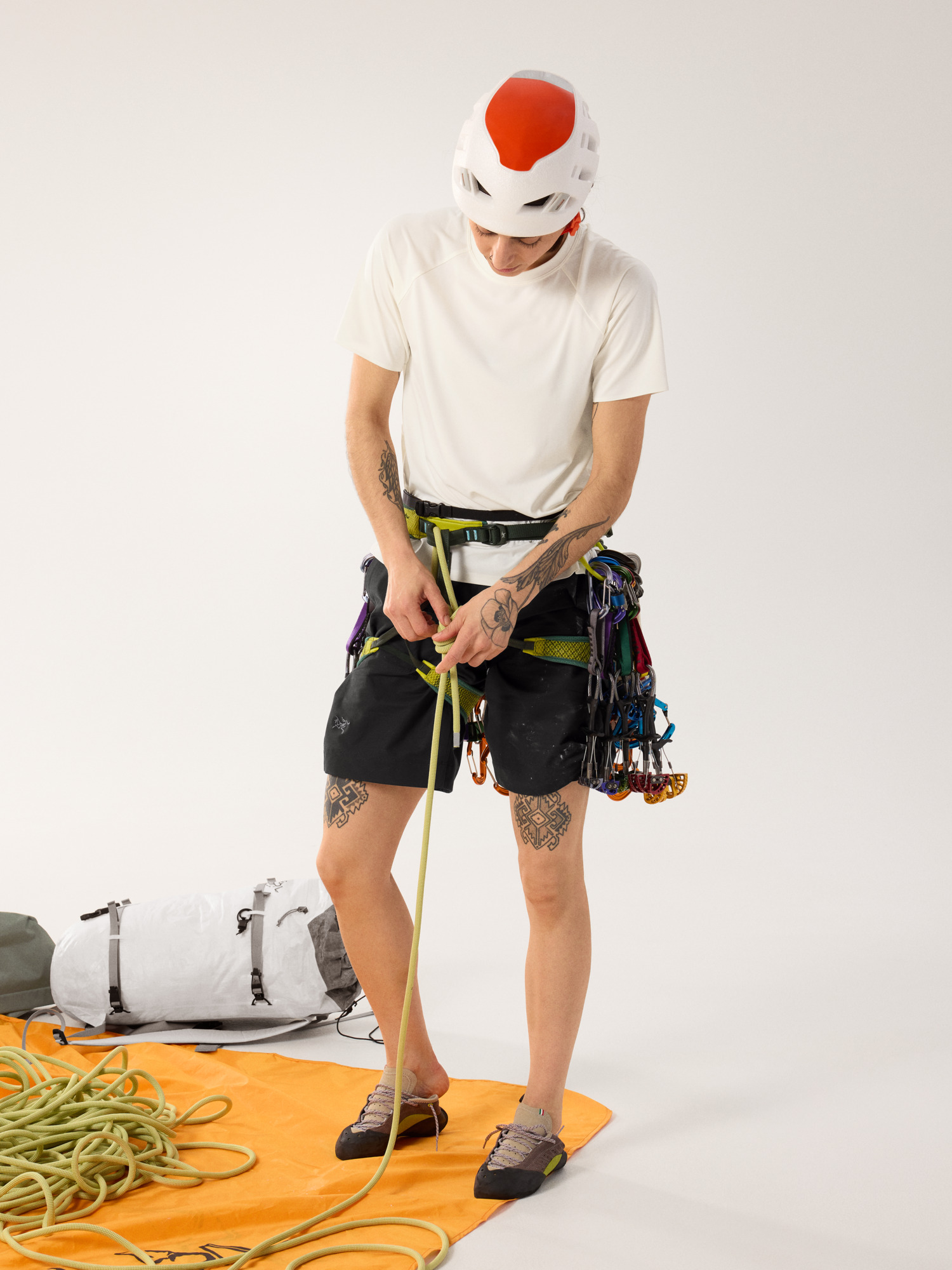 Silene Crew Shirt SS Women's Arctic Silk Heather Full Body