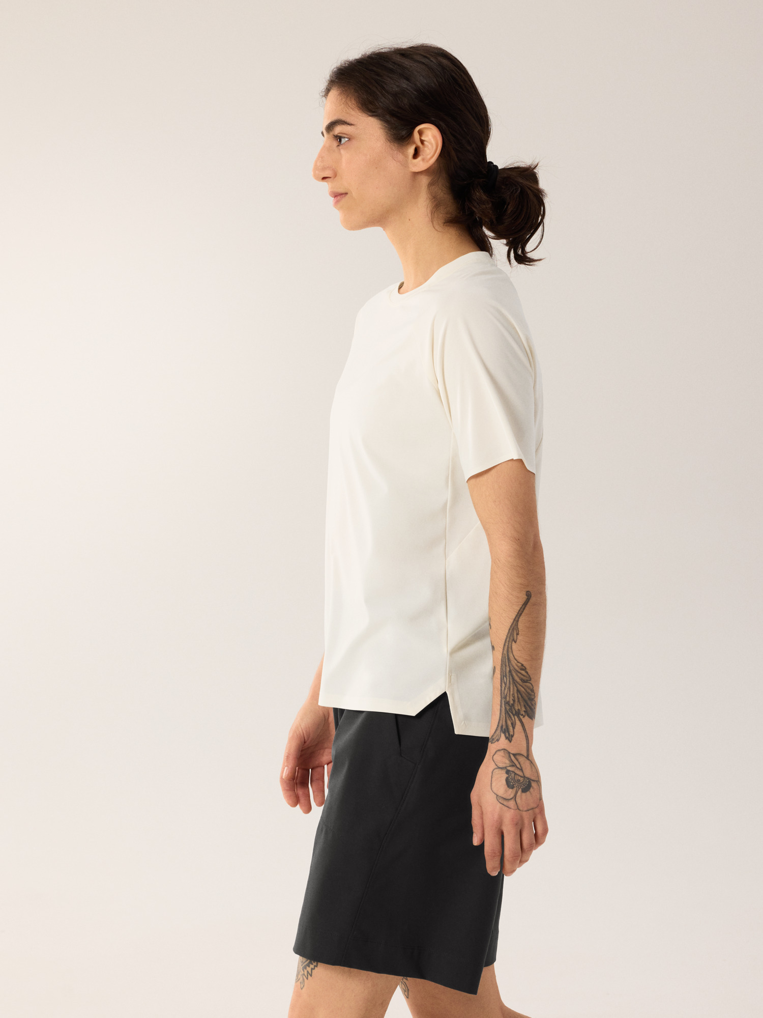 Silene Crew Shirt SS Women's Arctic Silk Heather Side View