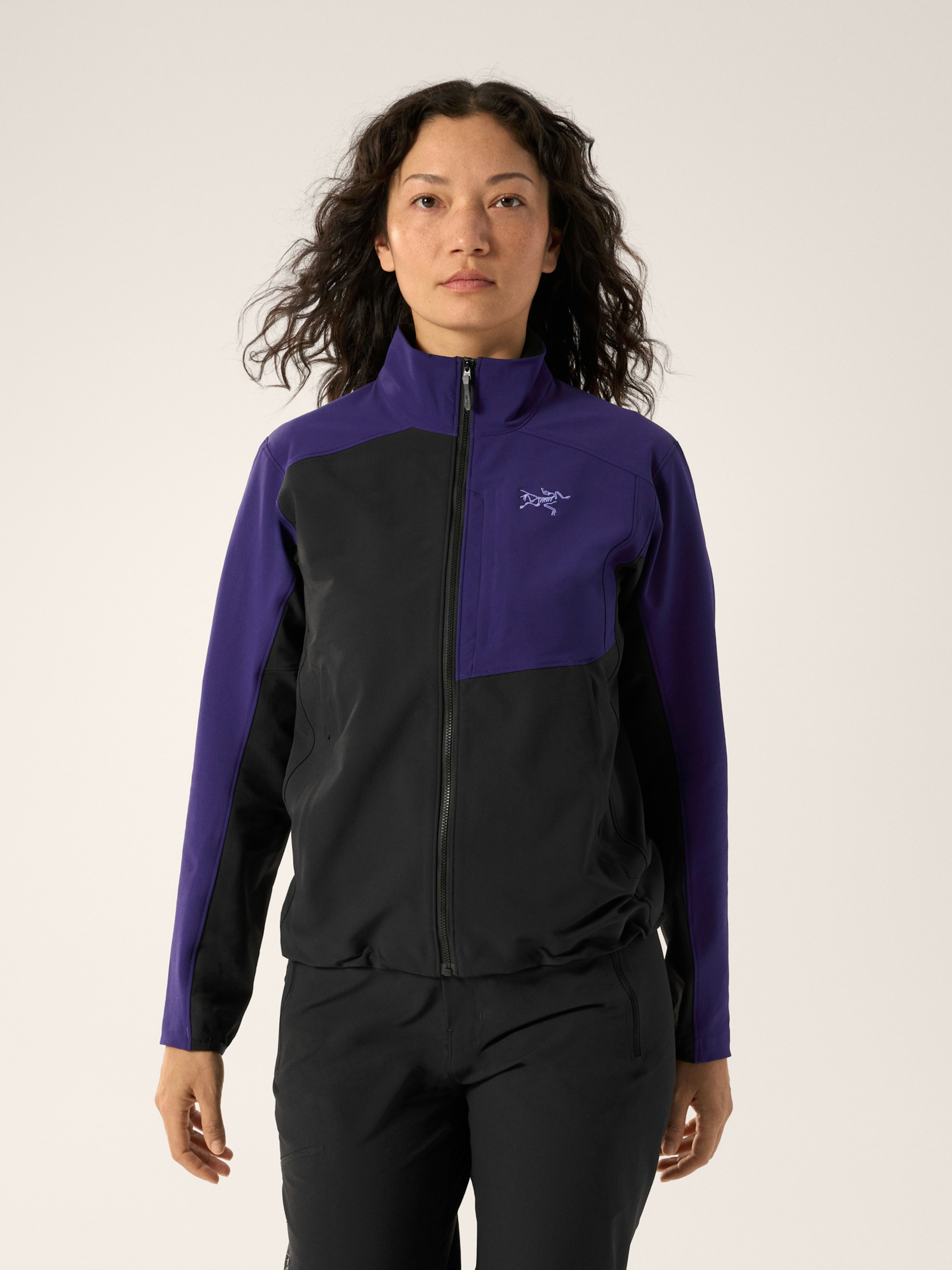 Gamma Jacket Women's Black / Soulsonic Front View