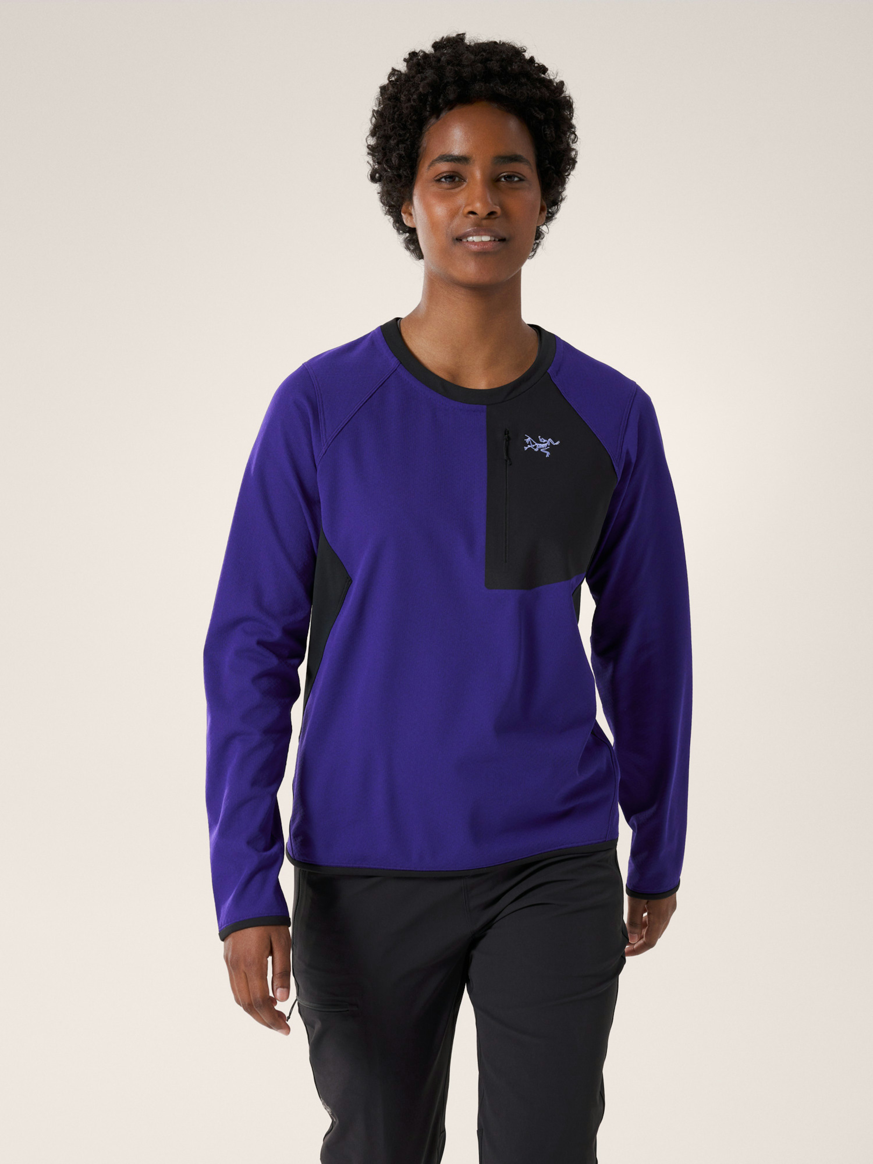 Delta Crew Neck Pullover Women's Soulsonic / Black Front View