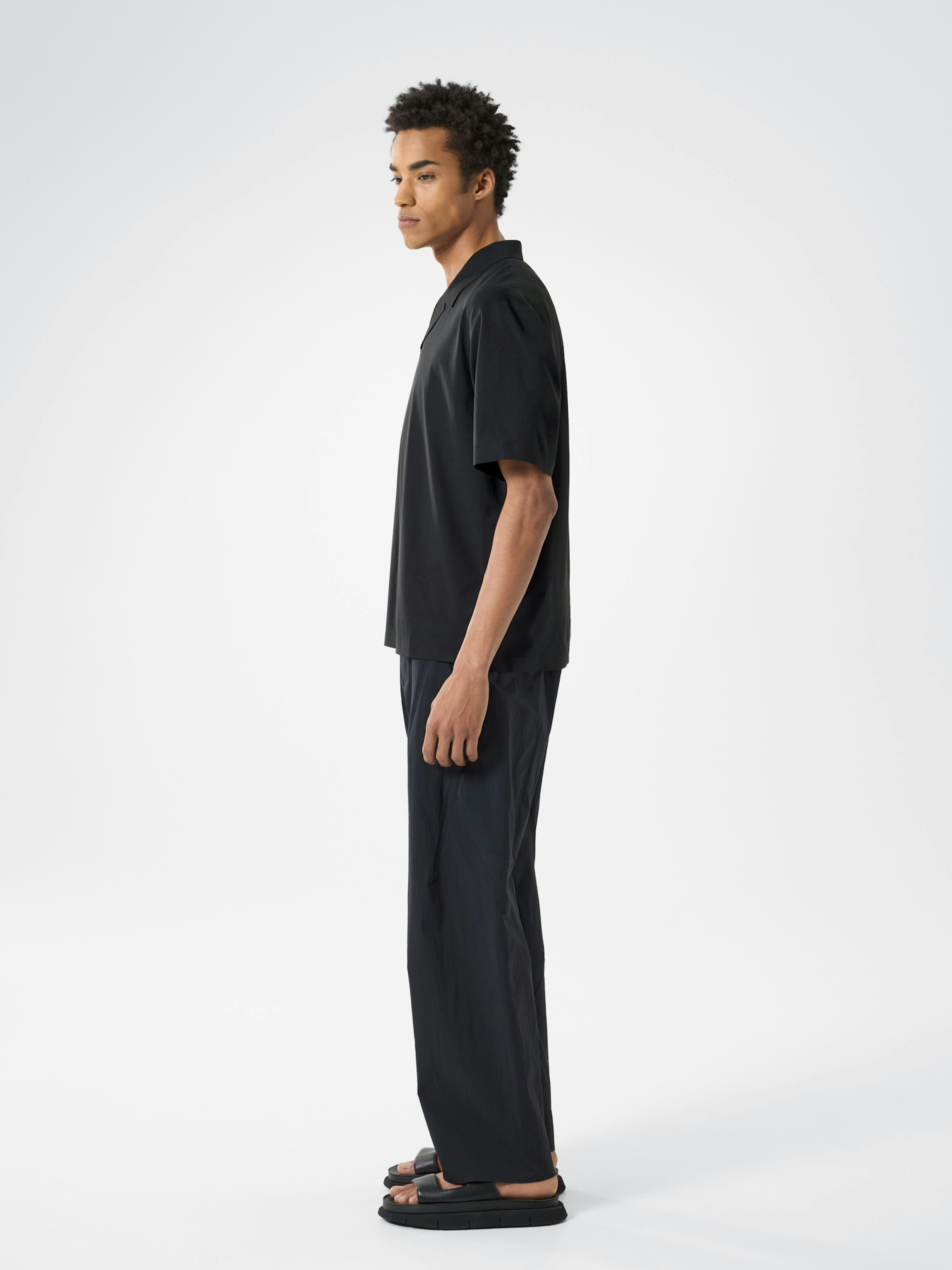 Metron Polo Shirt SS Black Side View