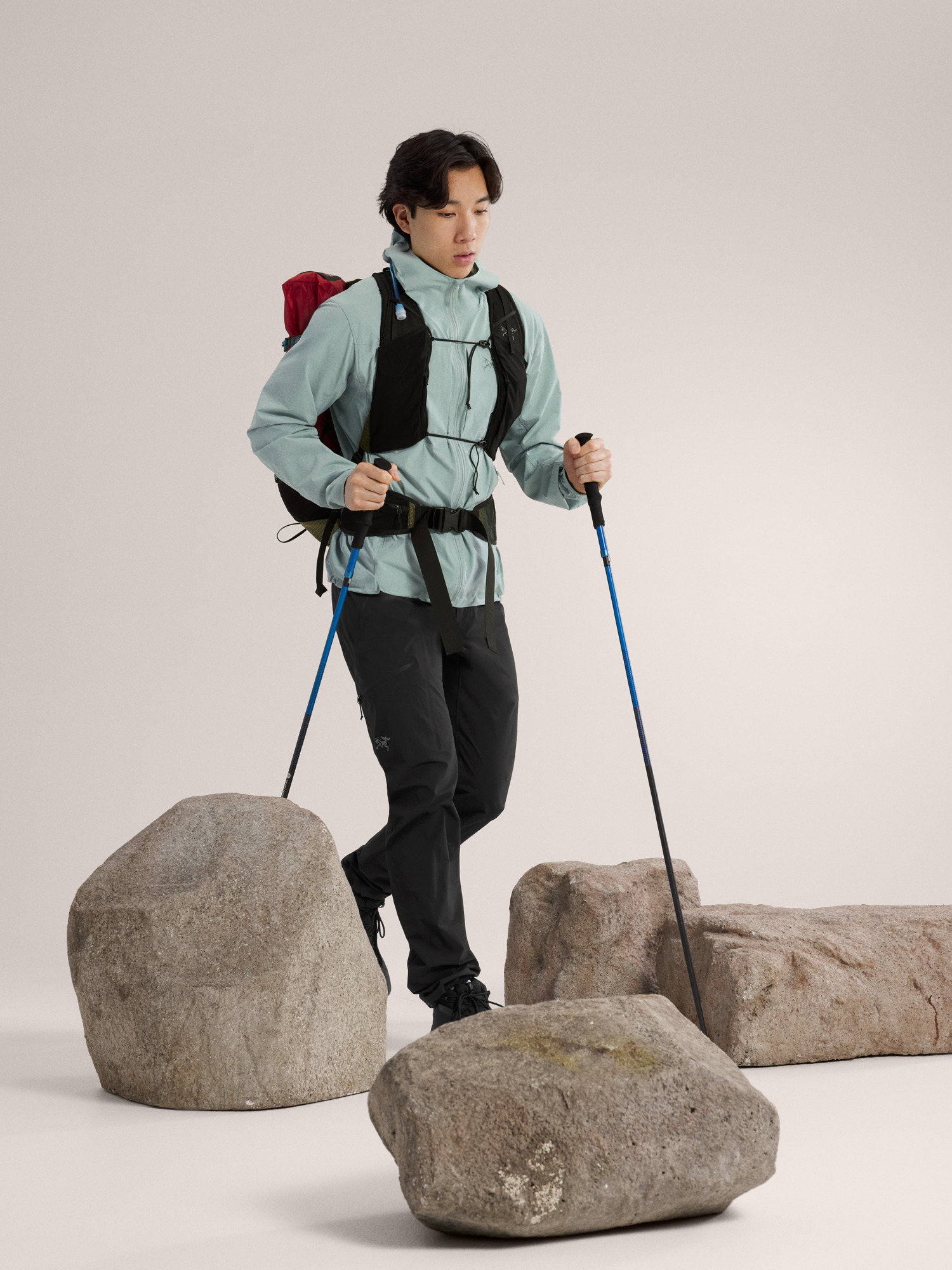 Gamma Lightweight Hoody Stone Green Full Body