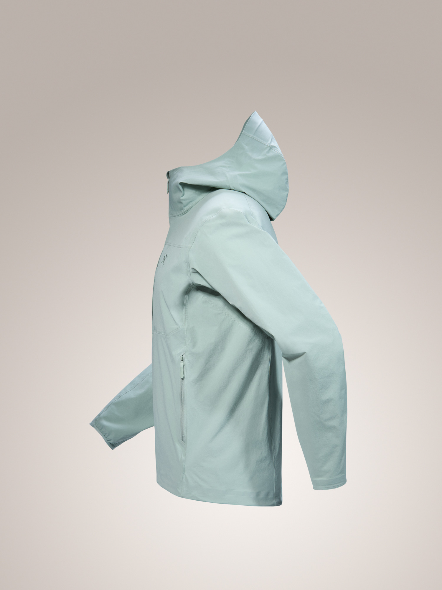 Gamma Lightweight Hoody Stone Green Profile