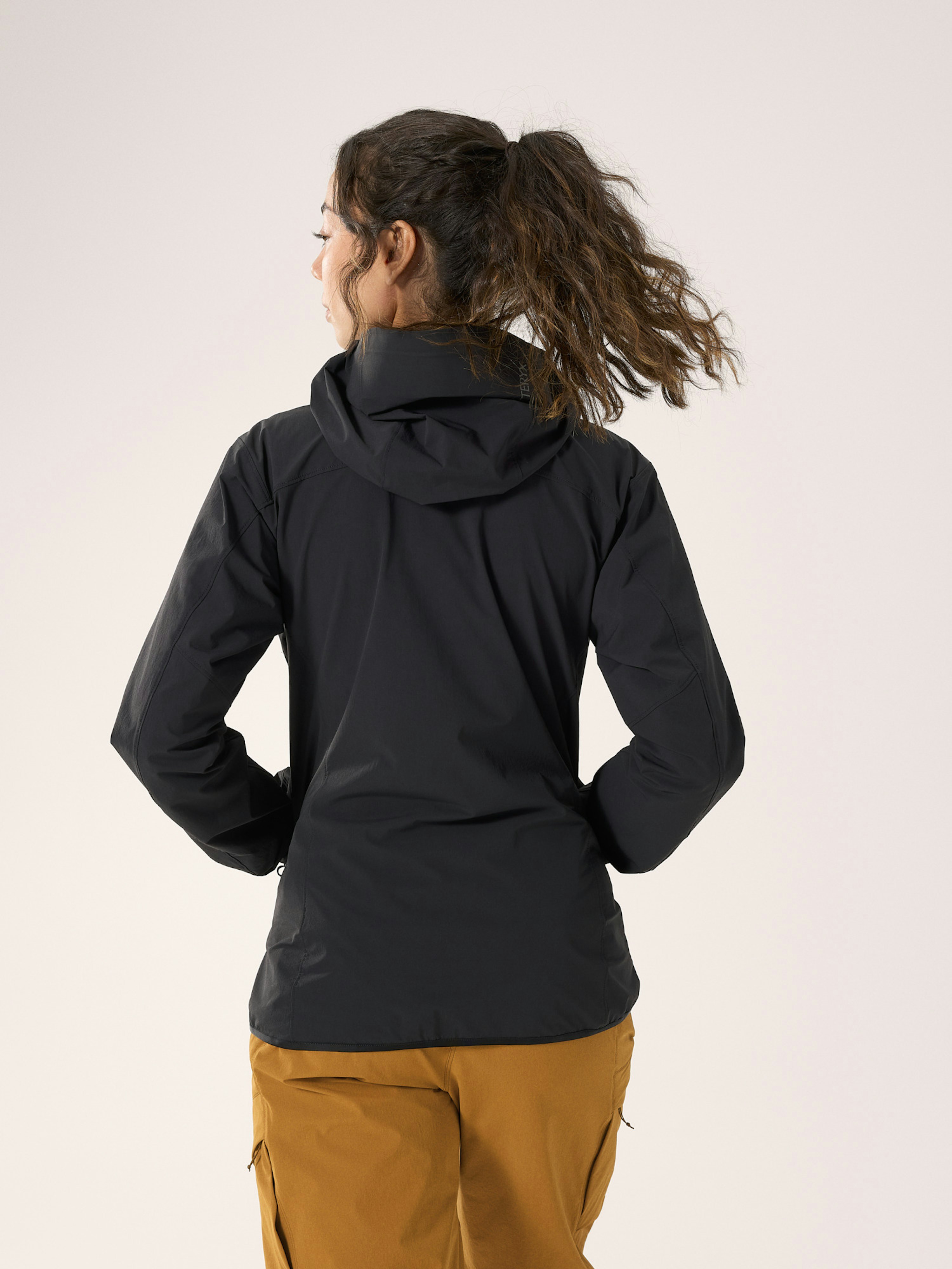 Gamma Lightweight Hoody Women's Black X Back View