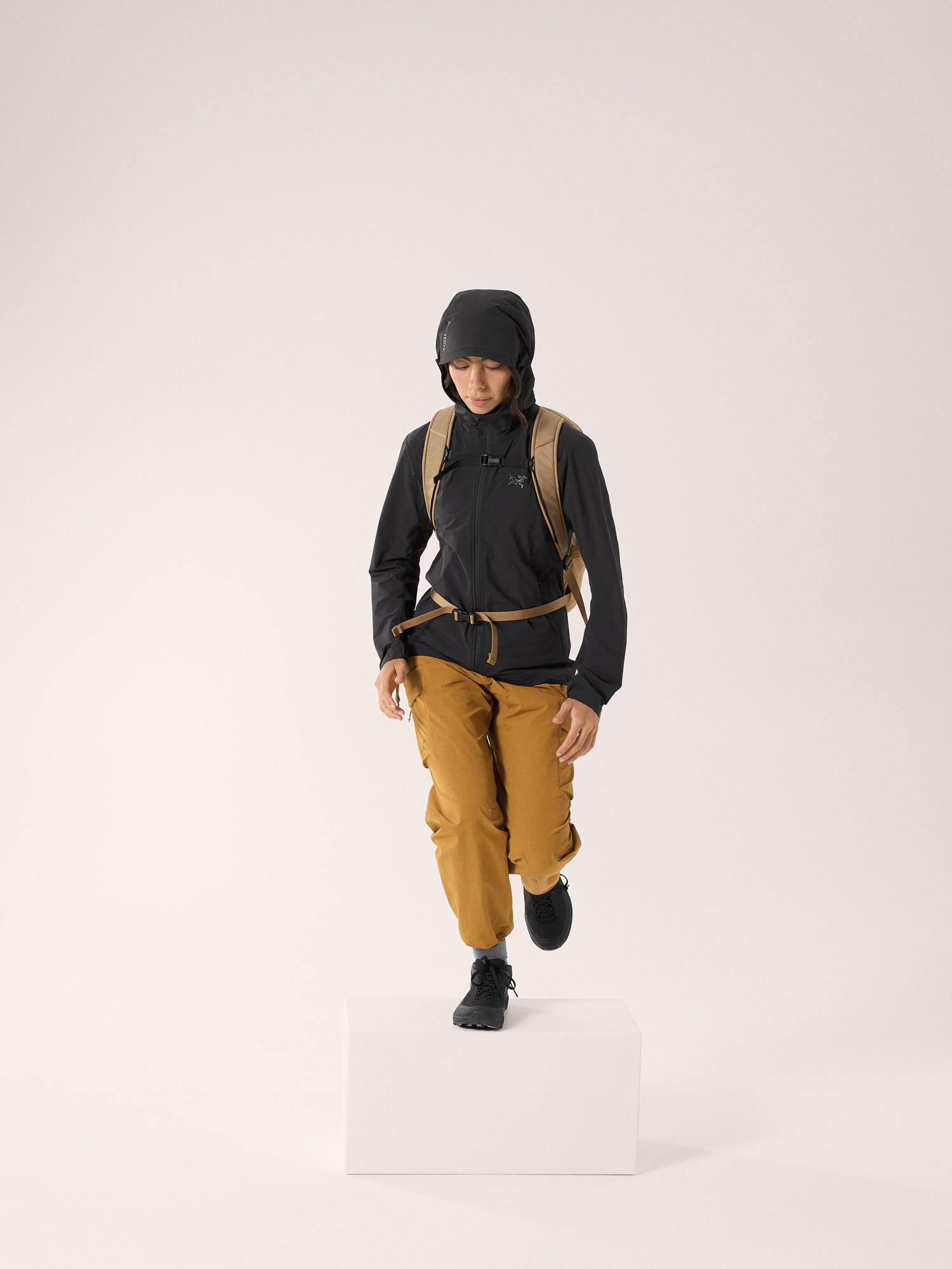 Gamma Lightweight Hoody Women's Black X Full Body