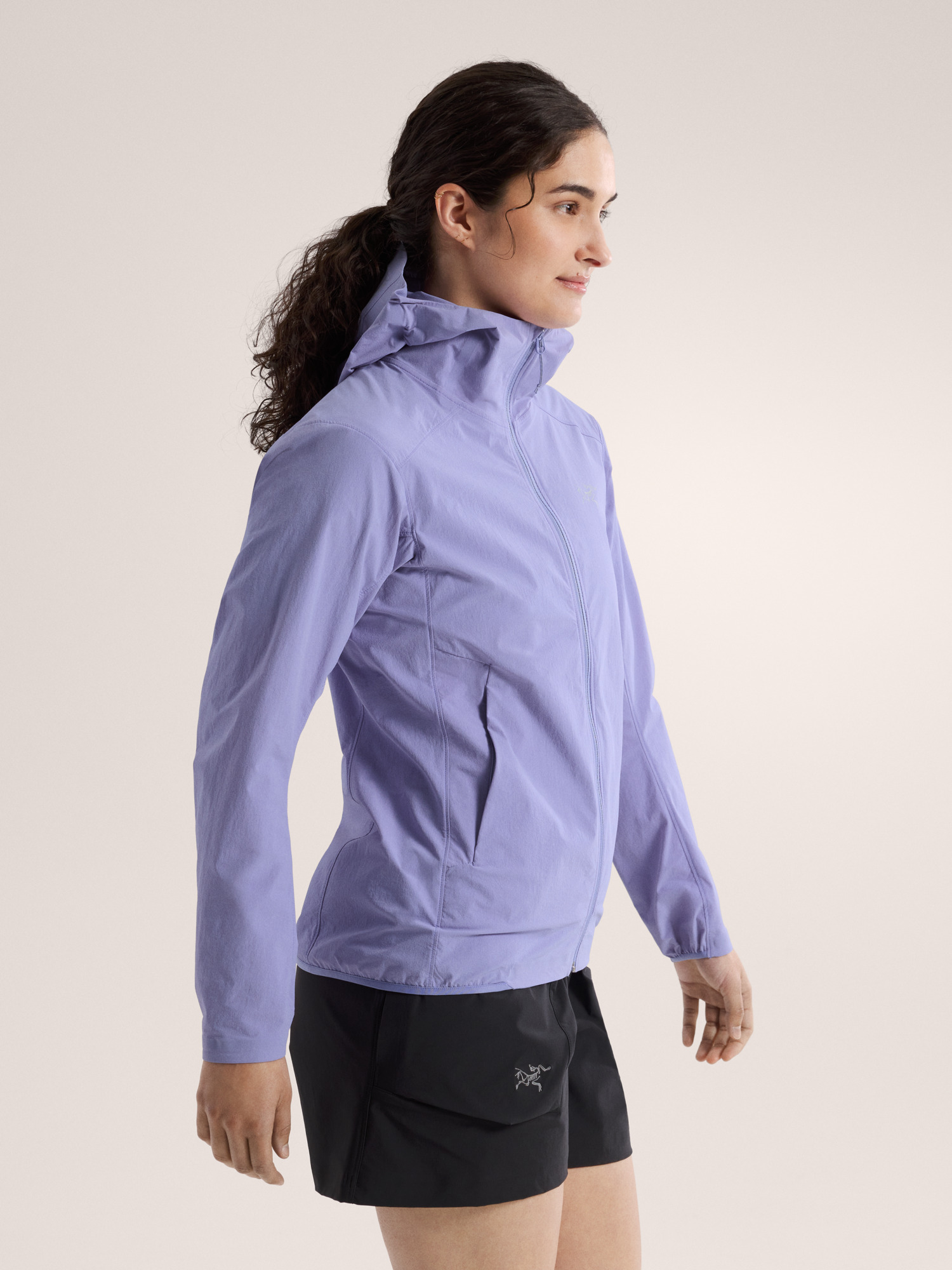 Gamma Lightweight Hoody Women's Moonstone Side View