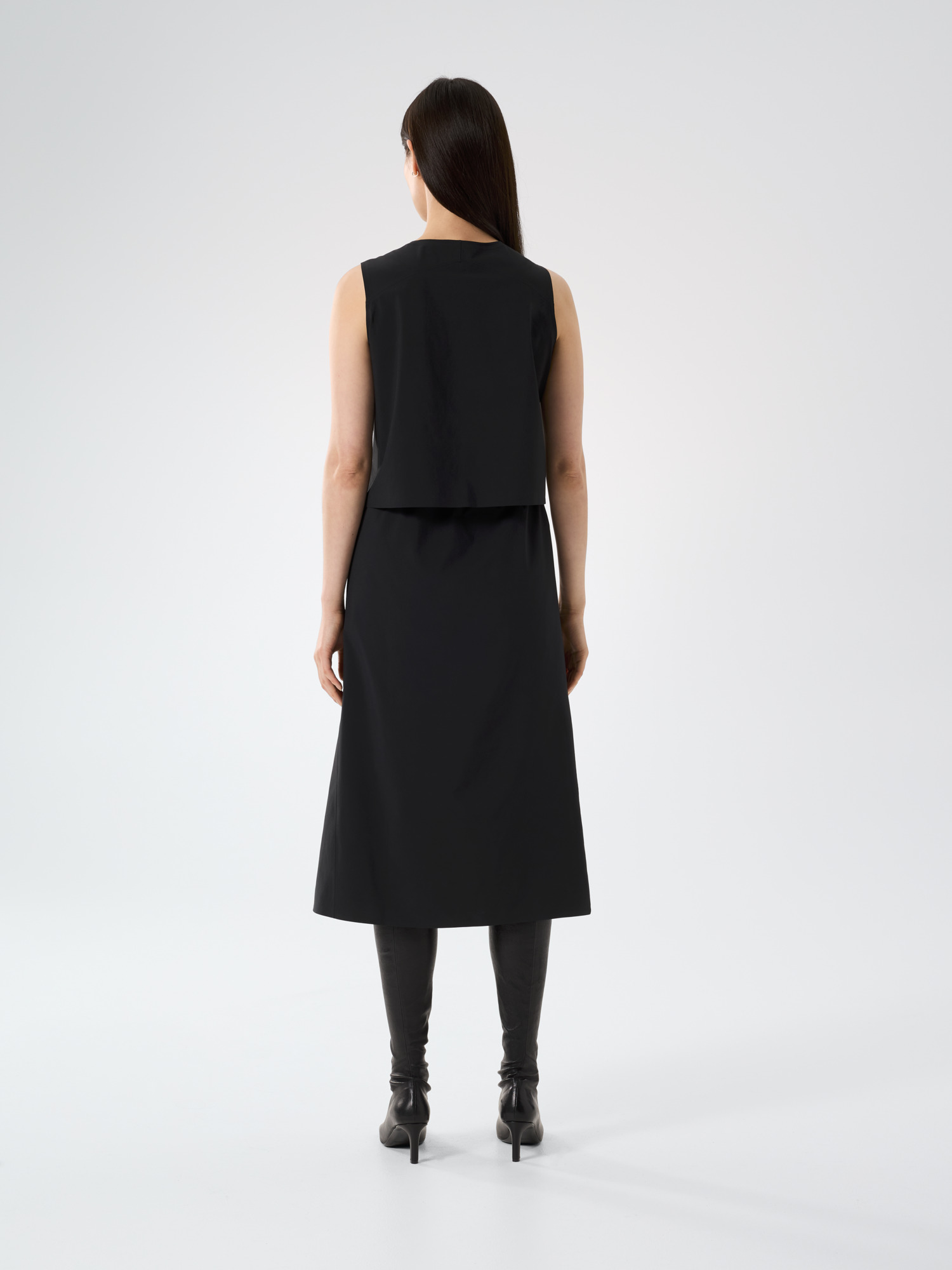 Icosa Dress Women's Black Back View