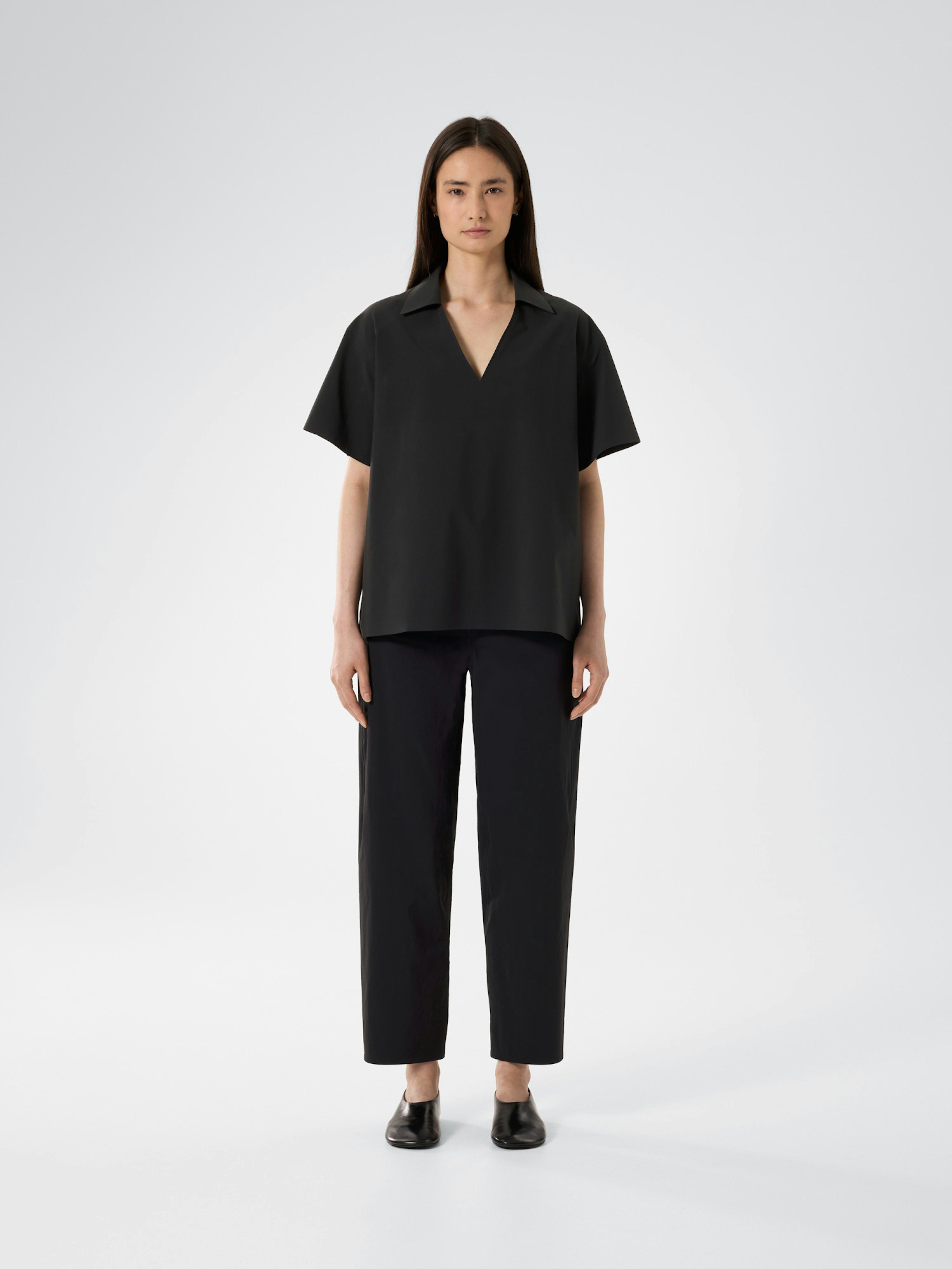 Eave V Neck Shirt Women's Black Hover