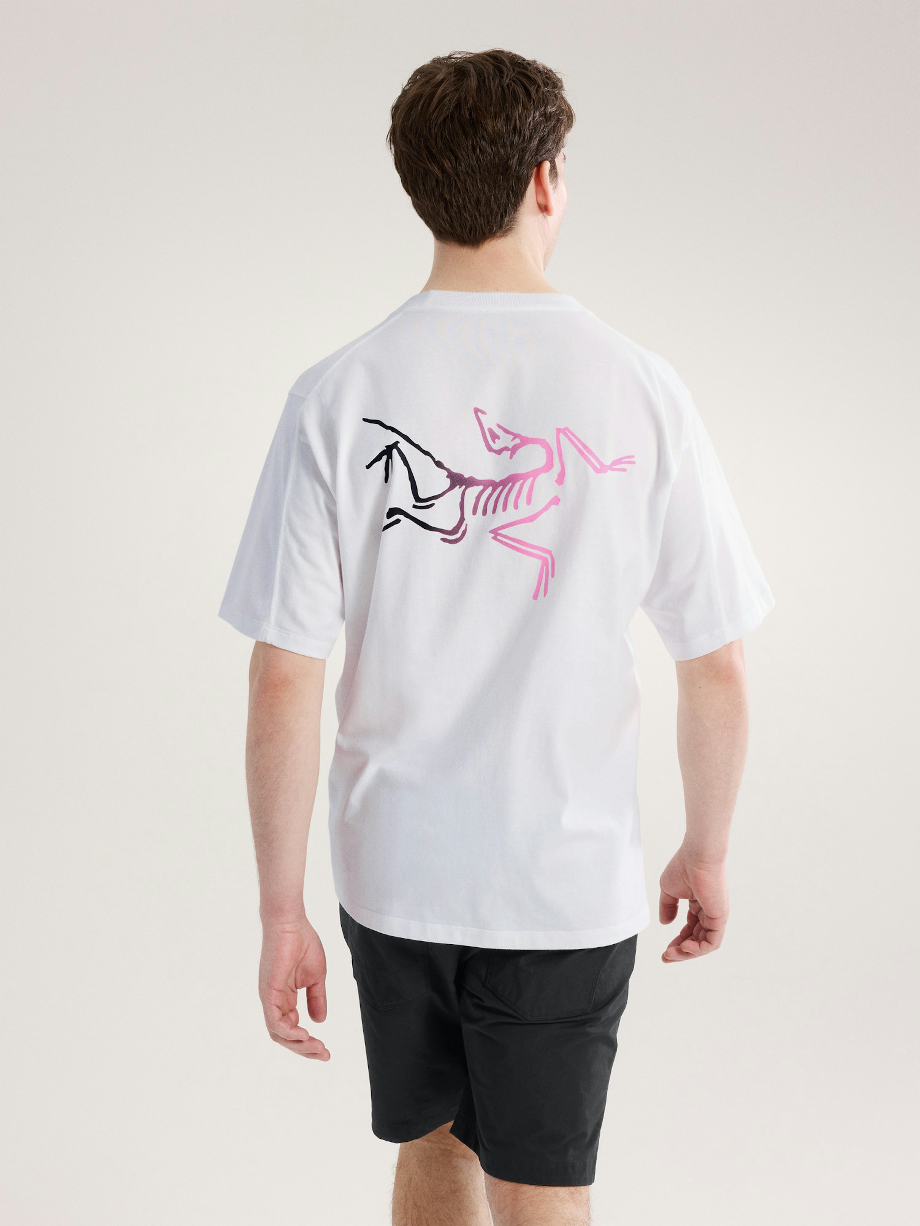Kragg Cotton Logo Shirt SS White Light / Soul Back View