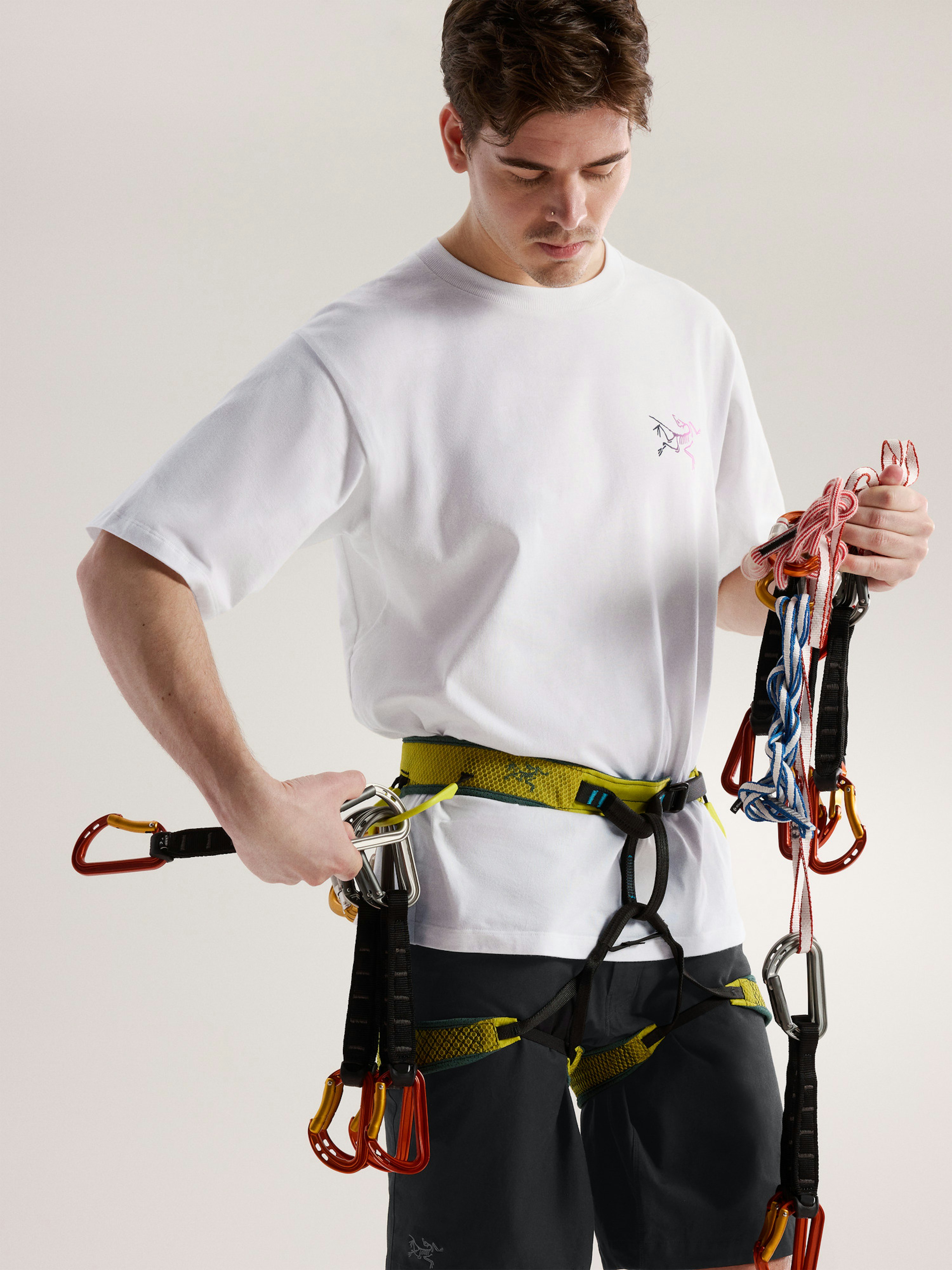 Kragg Cotton Logo Shirt SS White Light / Soul Hover