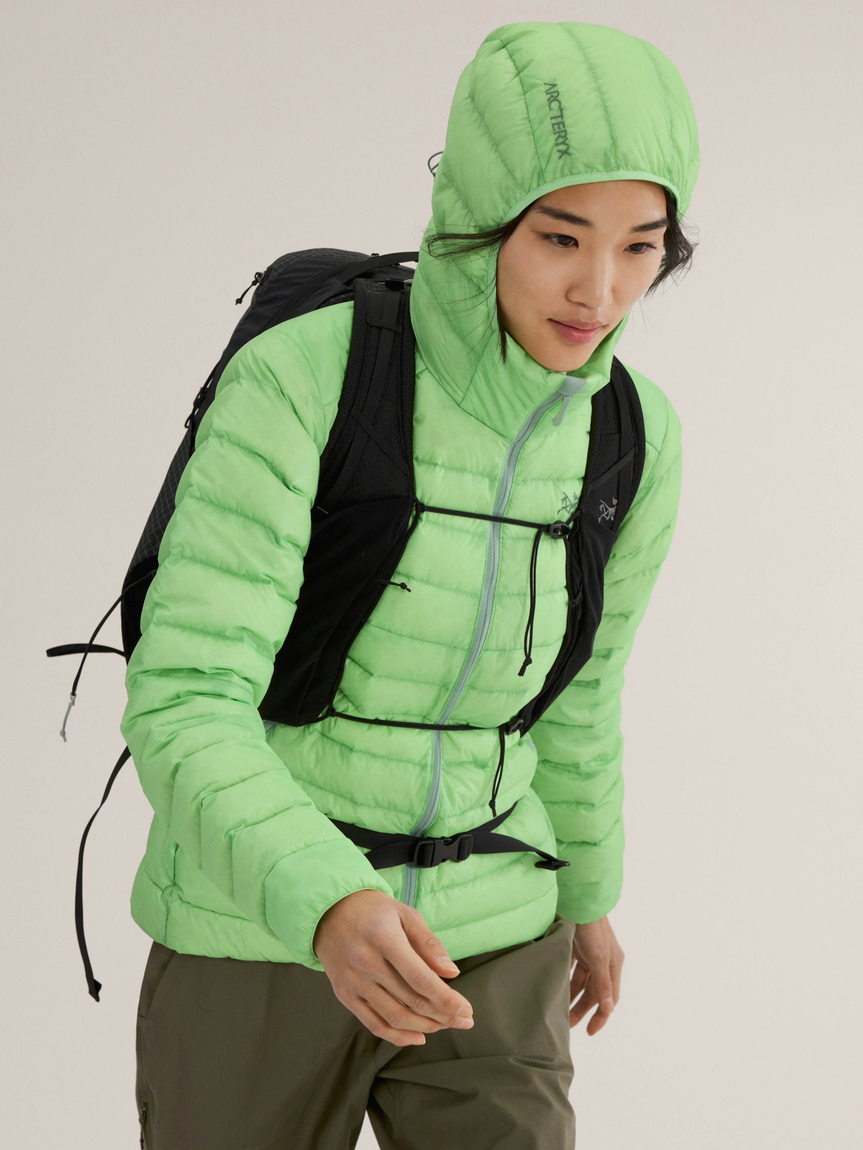 Cerium Hoody Women's Phosphorescent / Stone Green Hover