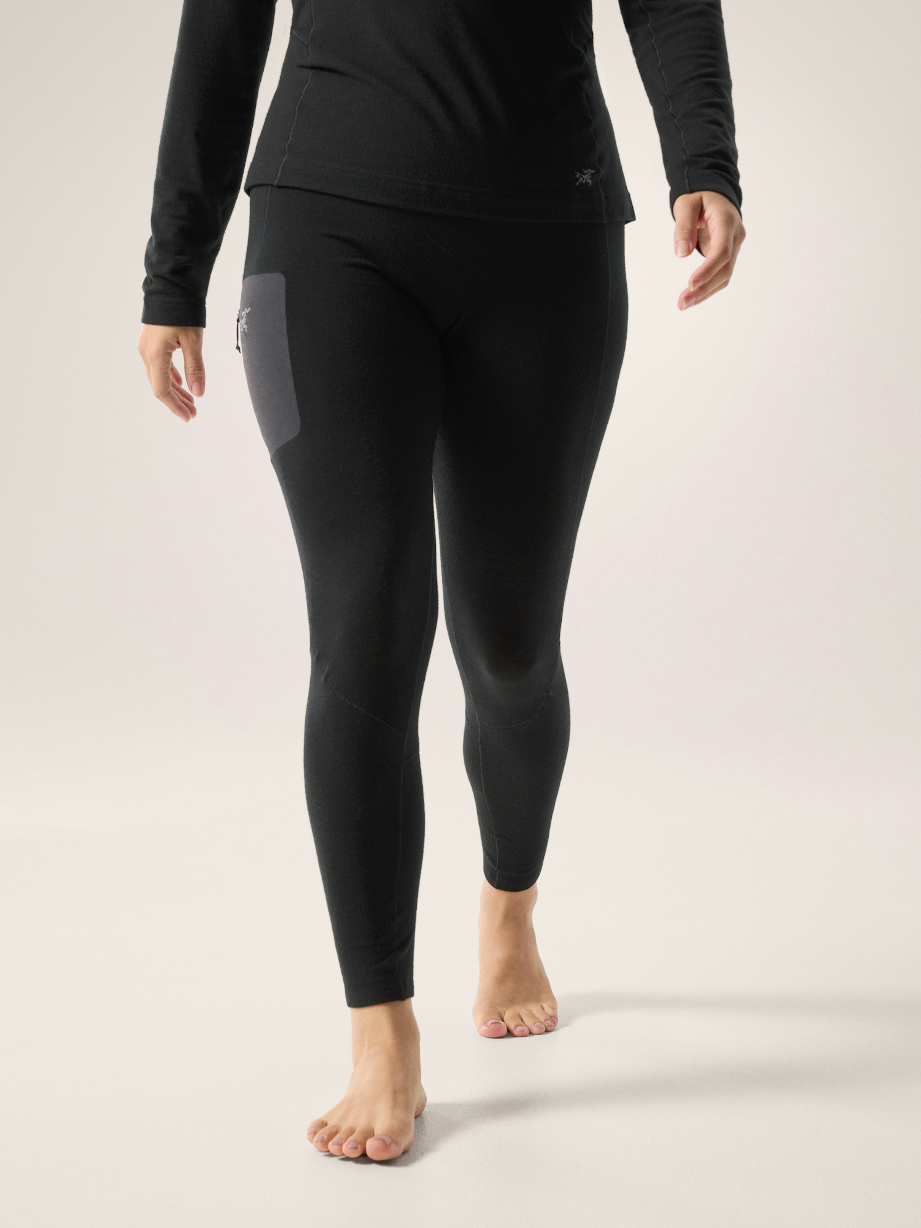 Satoro Merino Wool Bottom Women's Black Front View