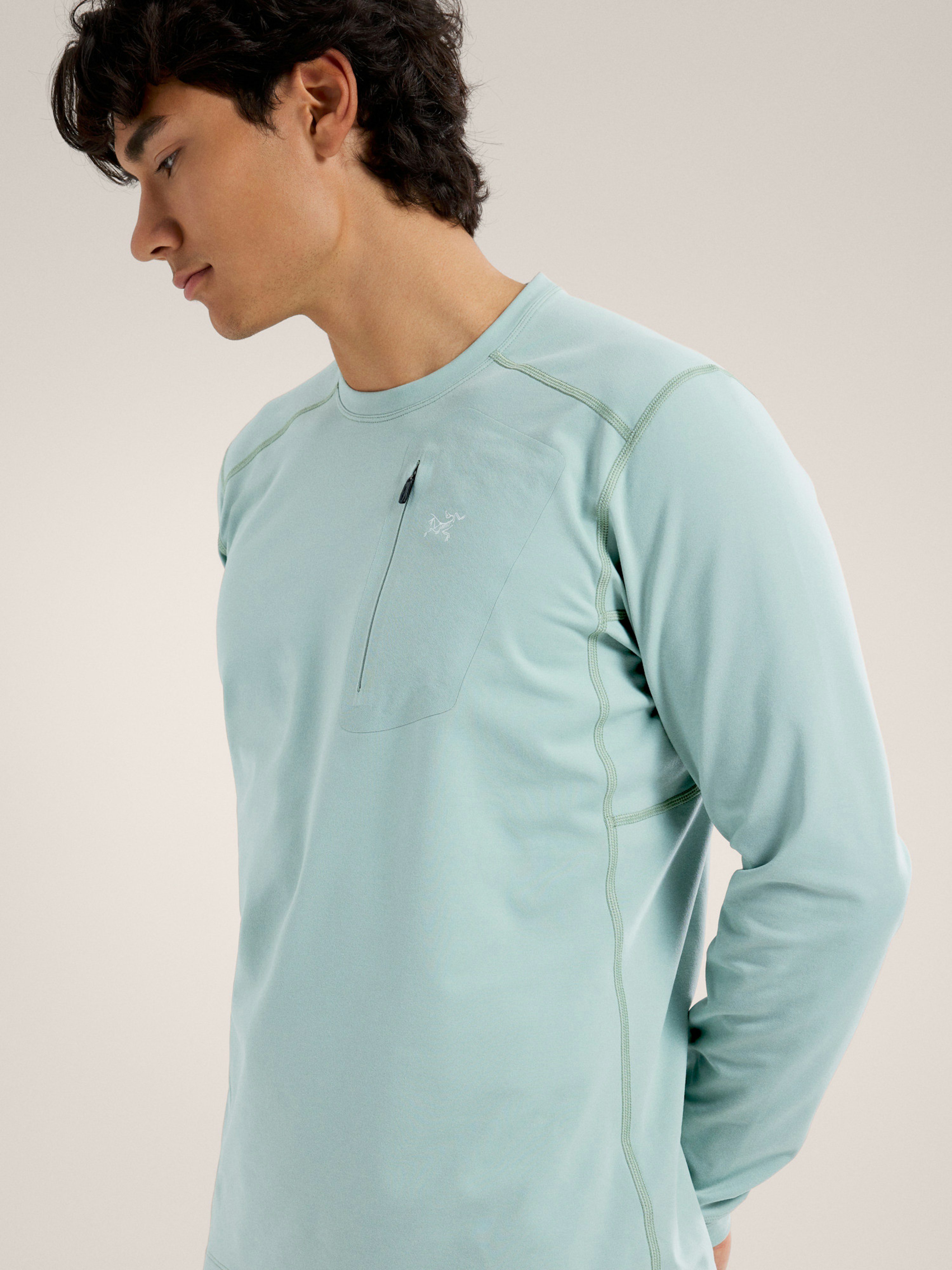 Rho LT Crew Neck Stone Green Hover