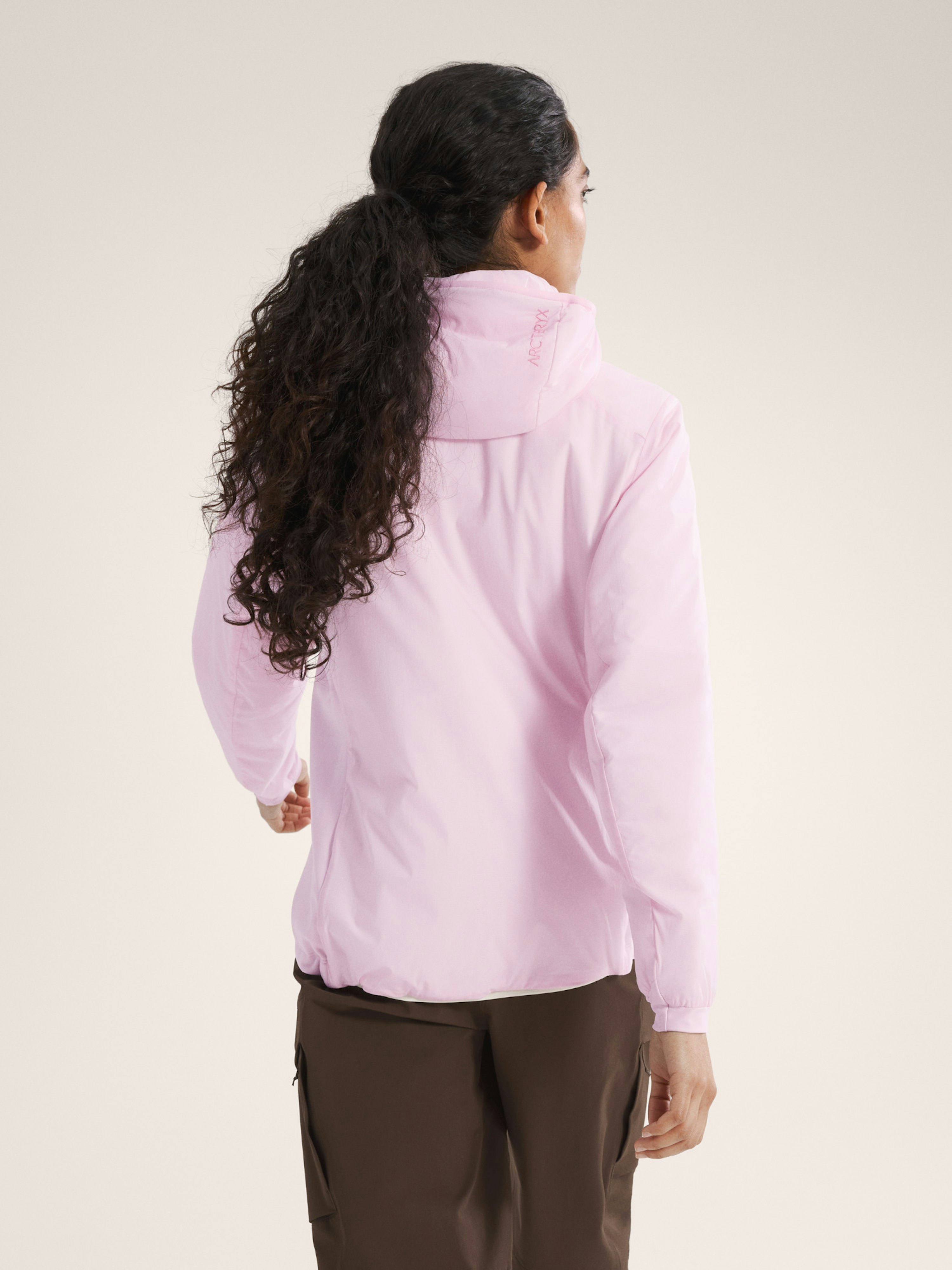 Atom Hoody Women's Pink Glow Back View
