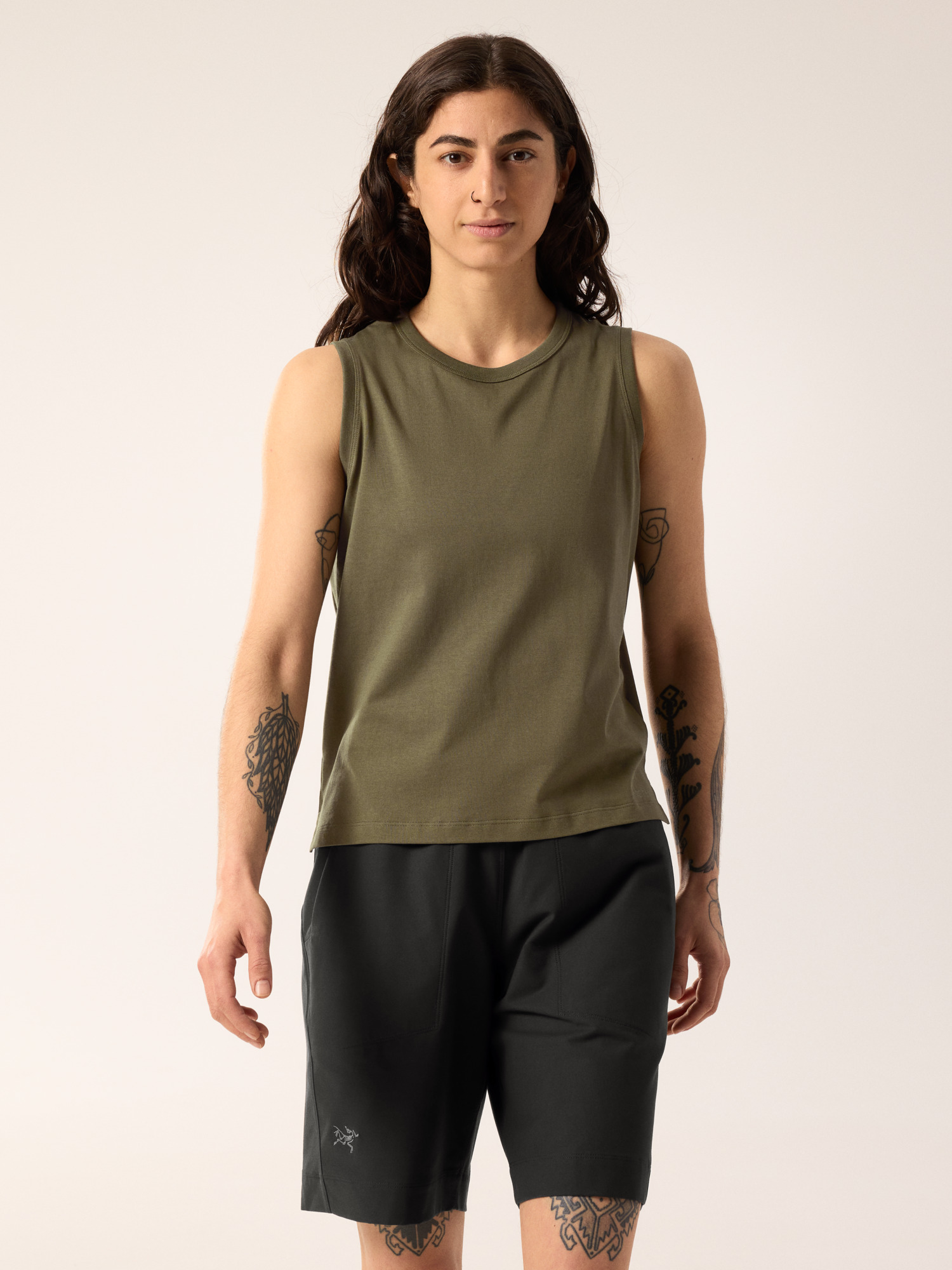 (取寄) アークテリクス レディース クラッグ Sl コットン タンク ブラード バード Arc'teryx women Kragg SL Cotton Tank Blurred Bird Black/Arctic Silk Kragg SL Cotton Blurred Bird Tank Women's | Arc'teryx