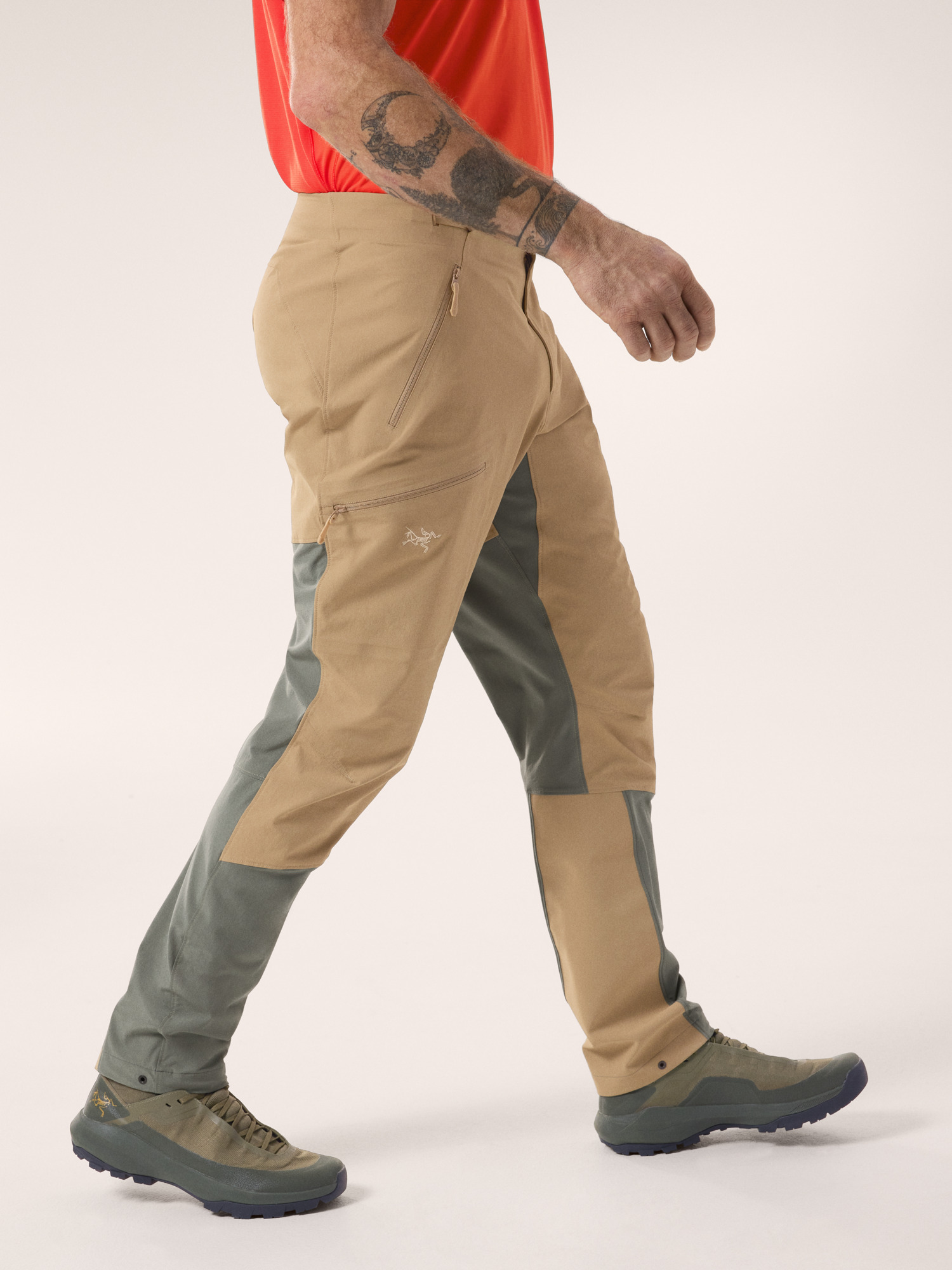 Serratus Pant Canvas / Forage Side View