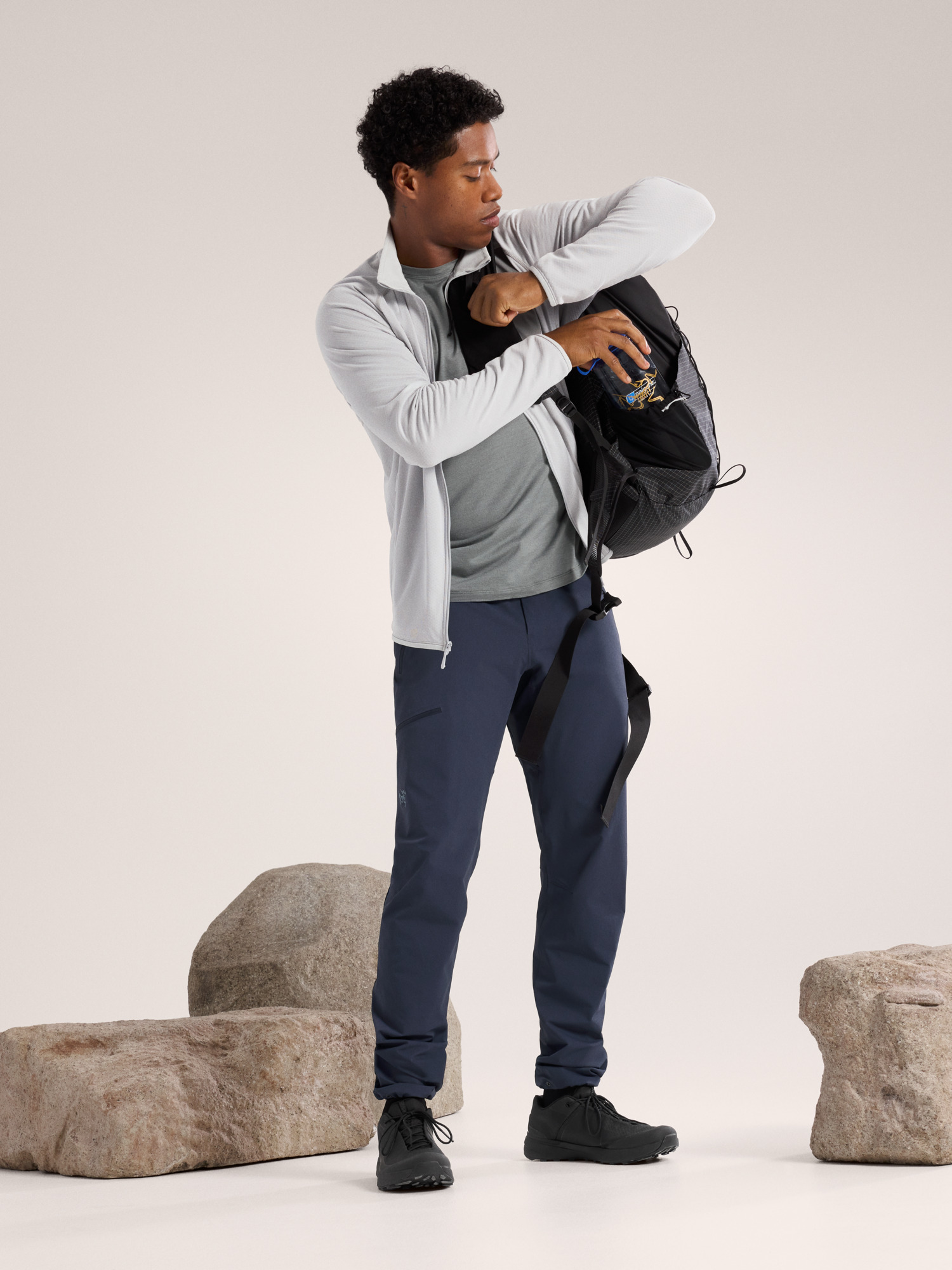 Gamma Pant Black Sapphire Full Body